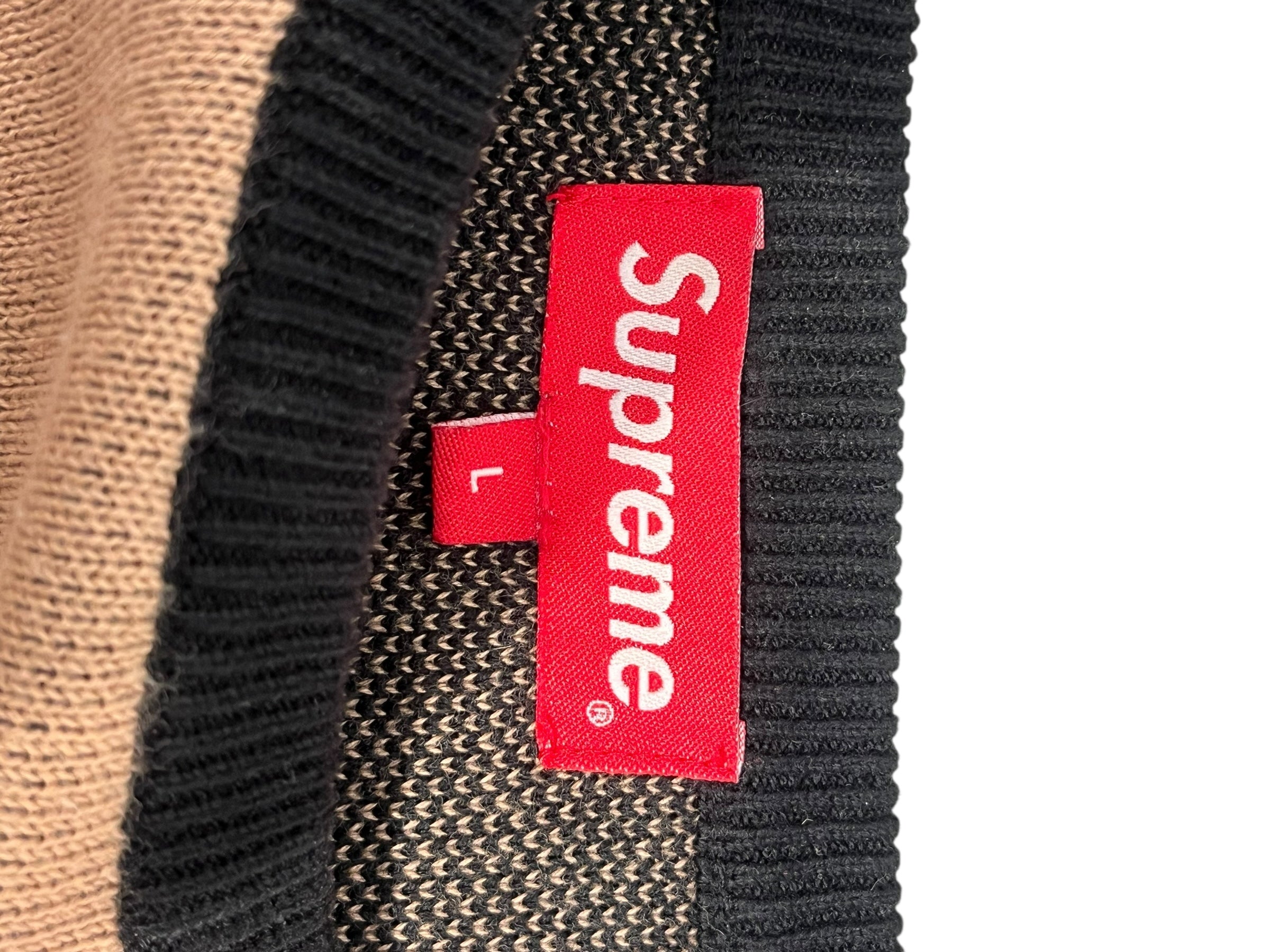 Supreme/Sweater/L/Cotton/BLK/BRW FRONT SUPREME x10 middle view 4