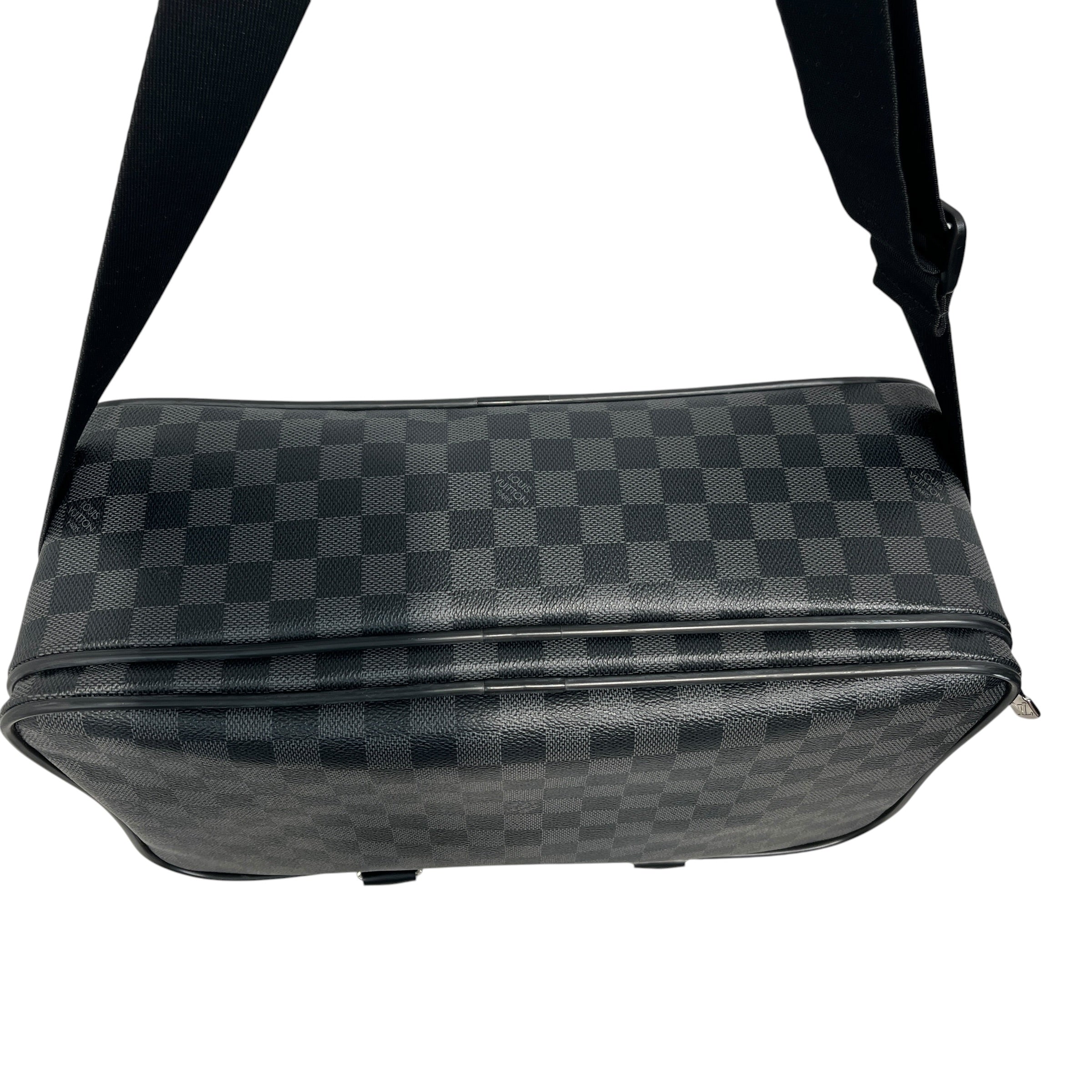 LOUIS VUITTON/Briefcase/Monogram/Leather/BLK/damier graphite icare view 3