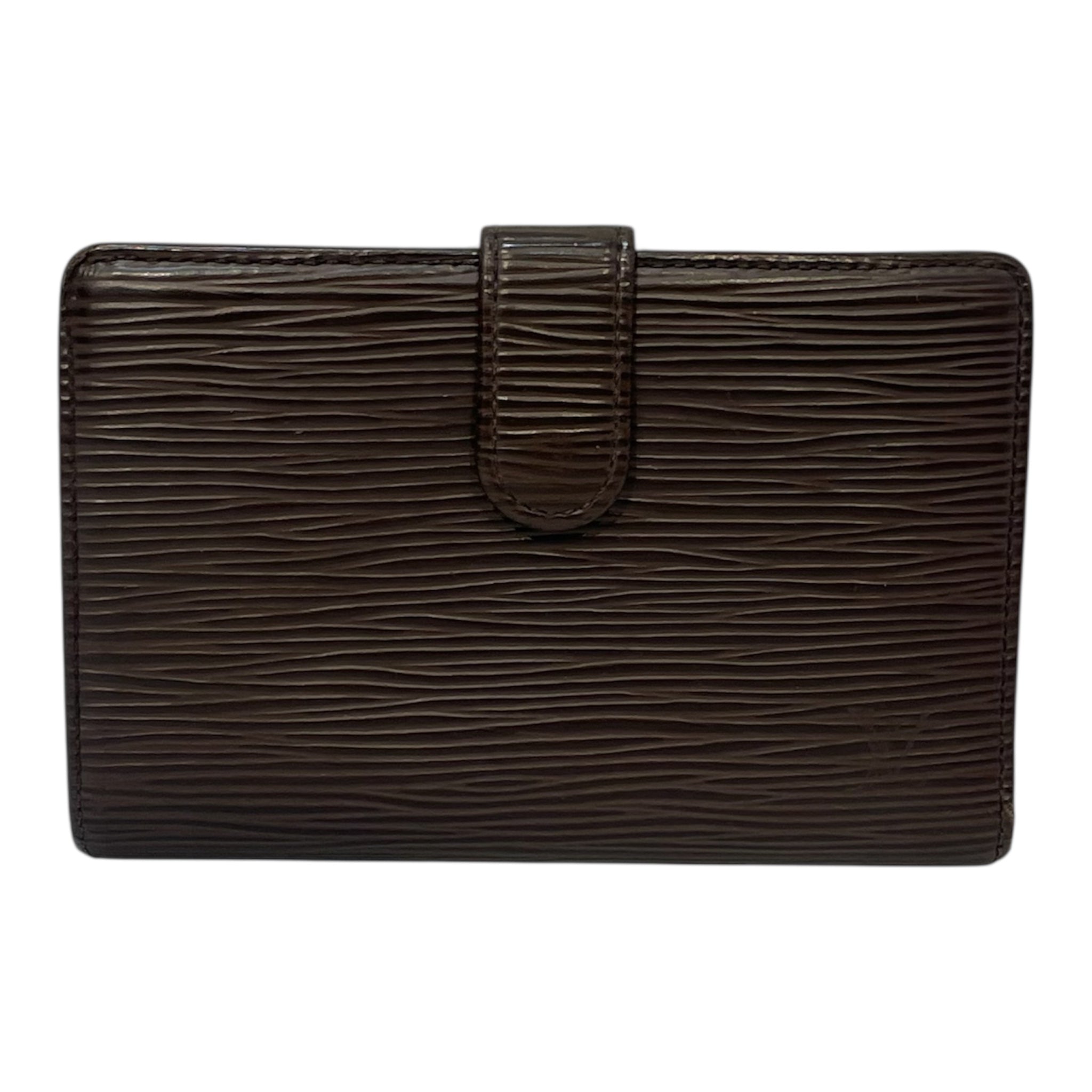LOUIS VUITTON/Bifold Wallet/Leather/BRW/clasp epileather view 2