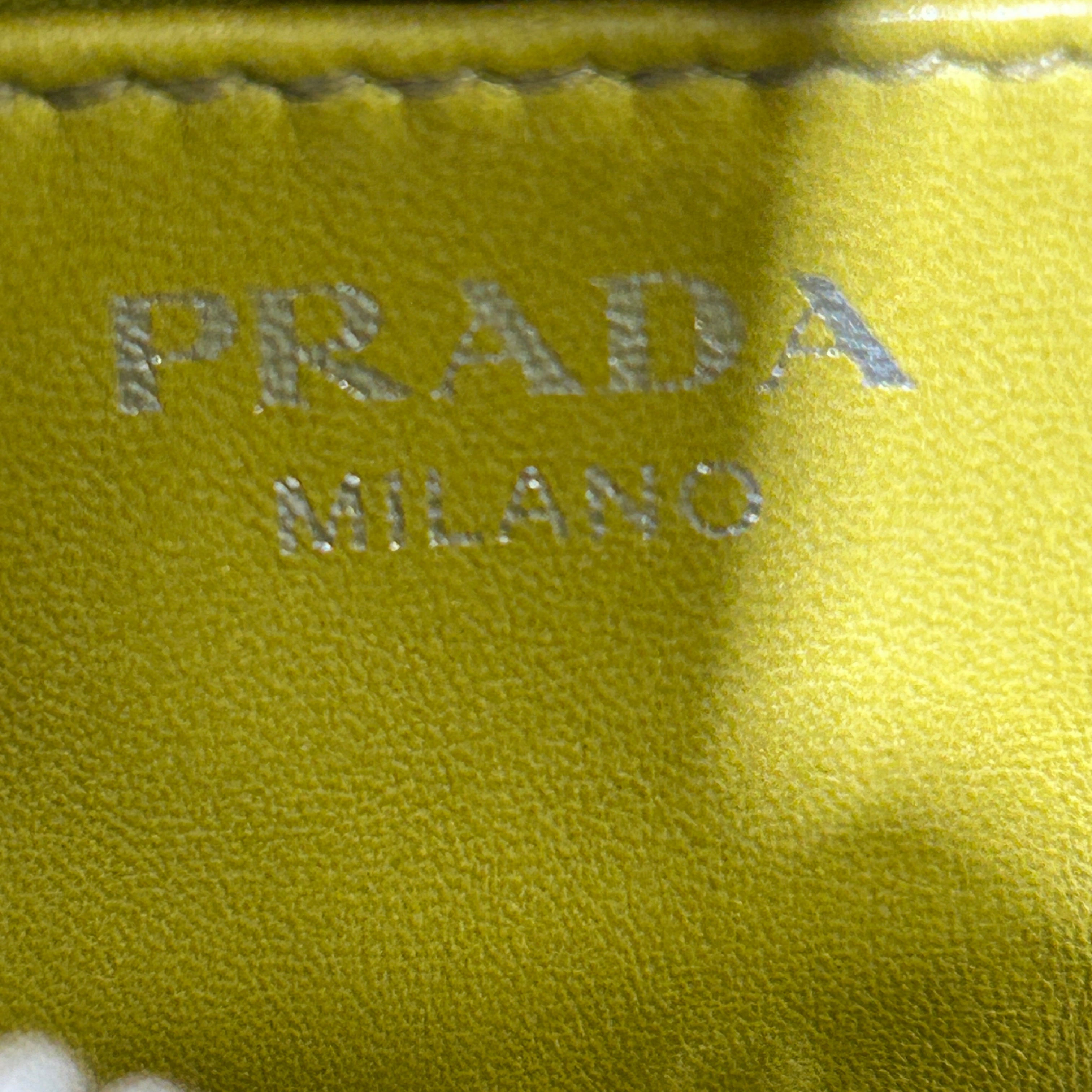 PRADA/Cross Body Bag/Leather/GRY/SOFT CALF LEATHER view 5