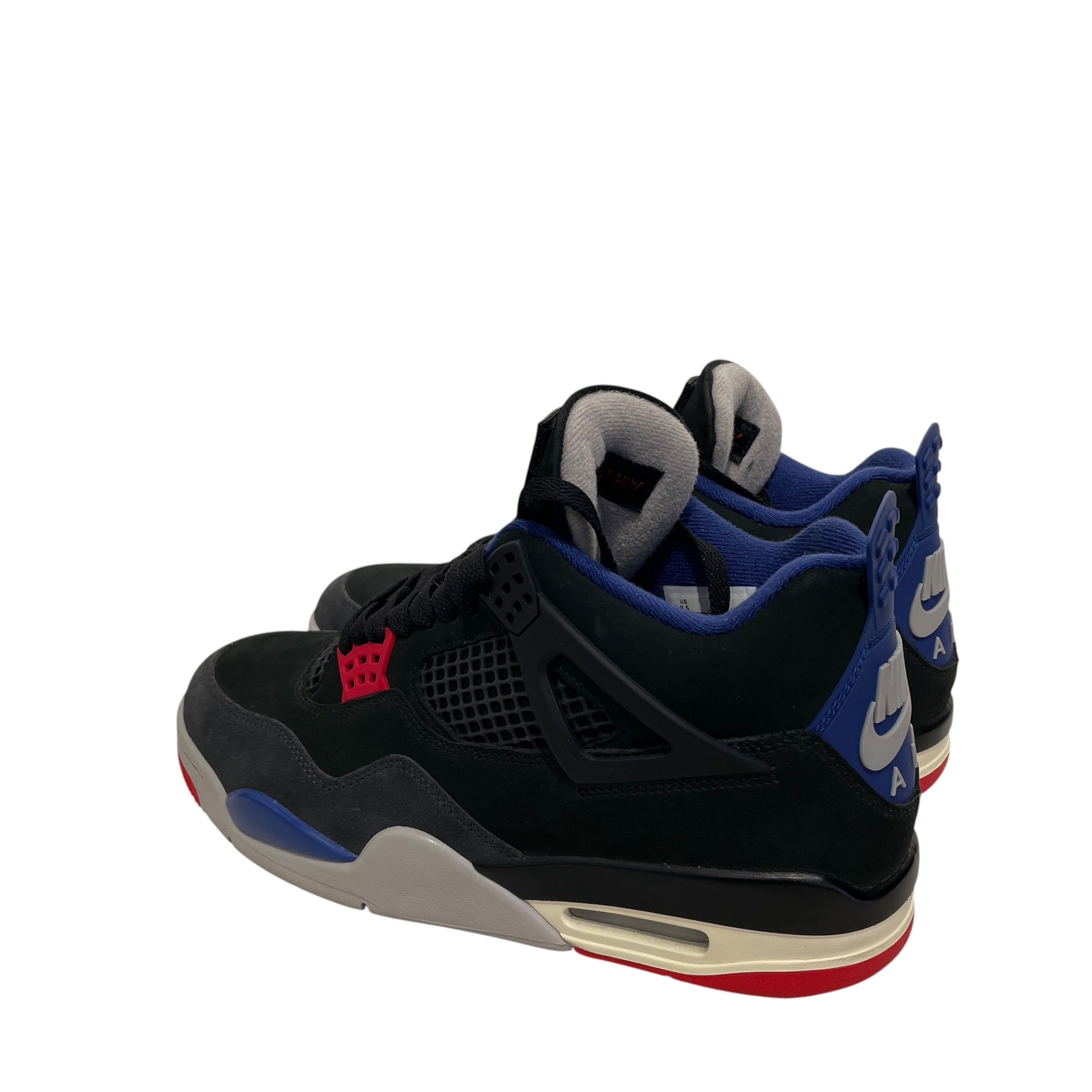 NIKE/AIR JORDAN 4/Low-Sneakers/US 9.5/Suede/BLK/FV5029-003 view 2
