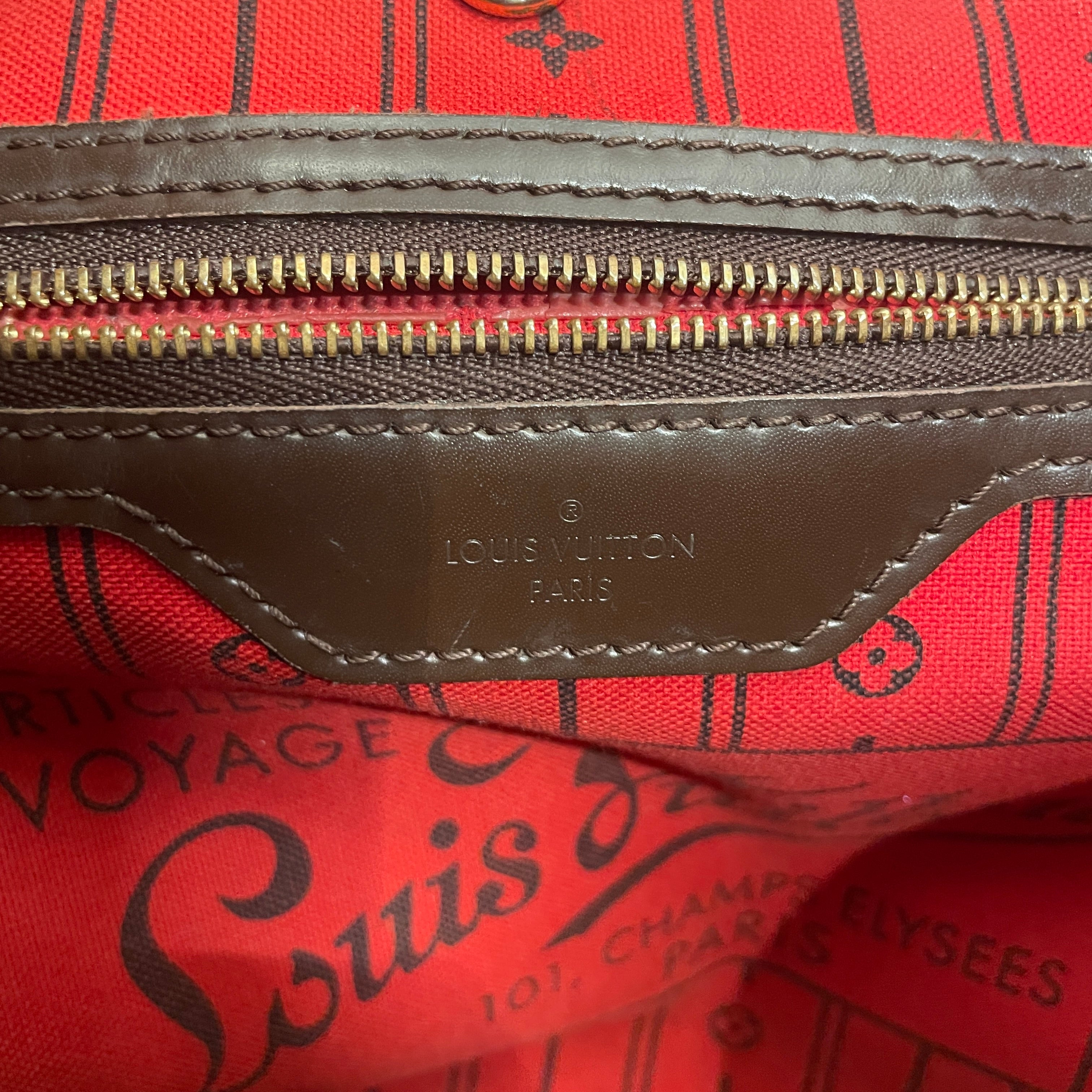 LOUIS VUITTON/Bag/Monogram/Leather/BRW/NEVERFULLLEATHERTOTE view 4