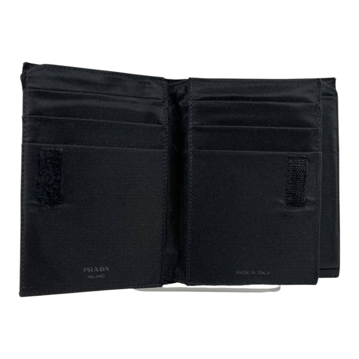 PRADA/Bifold Wallet/Nylon/BLK/M's/ view 6