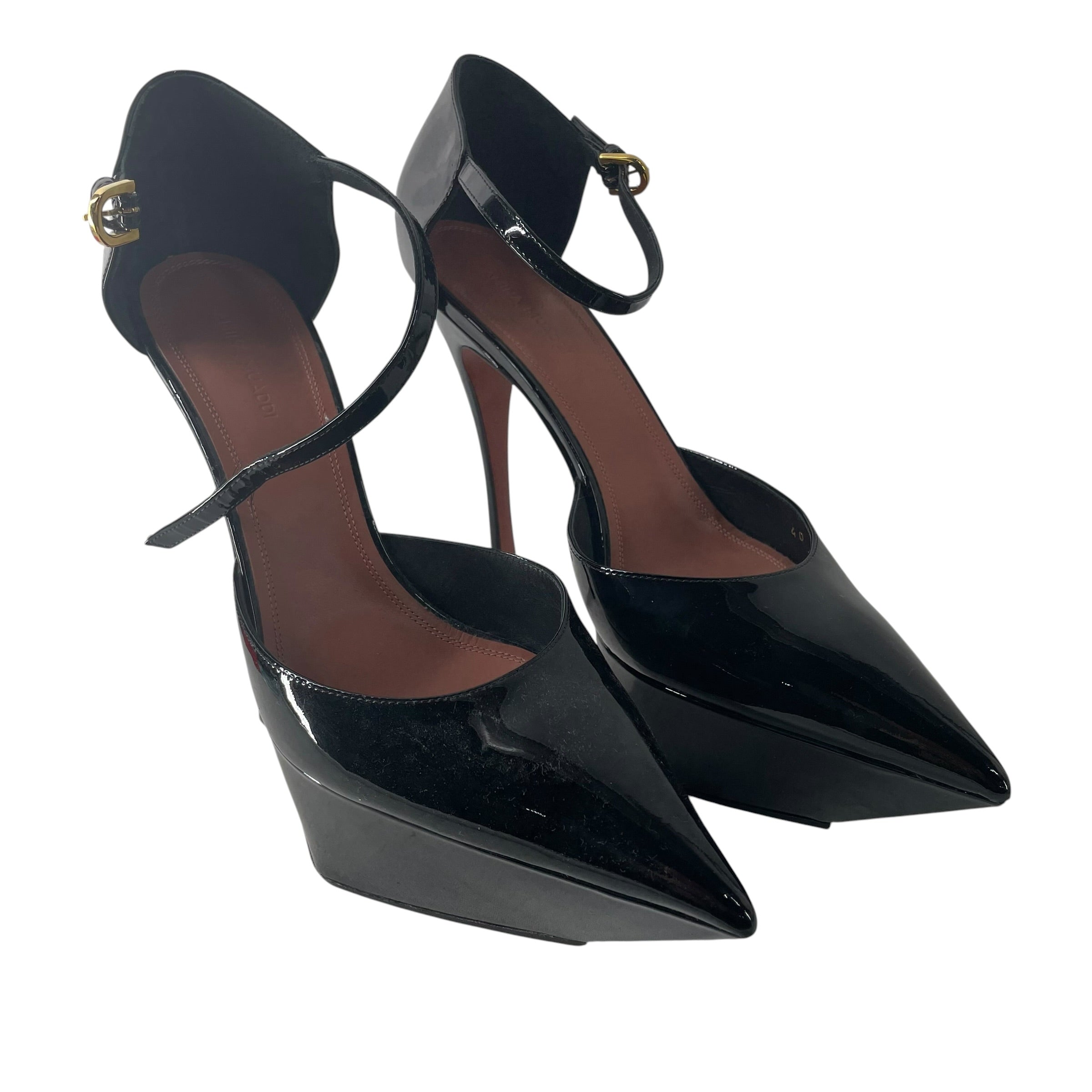 AMINA MUADDI/Heels/EU 40/Cotton/BLK/AMINA MUADDI view 1