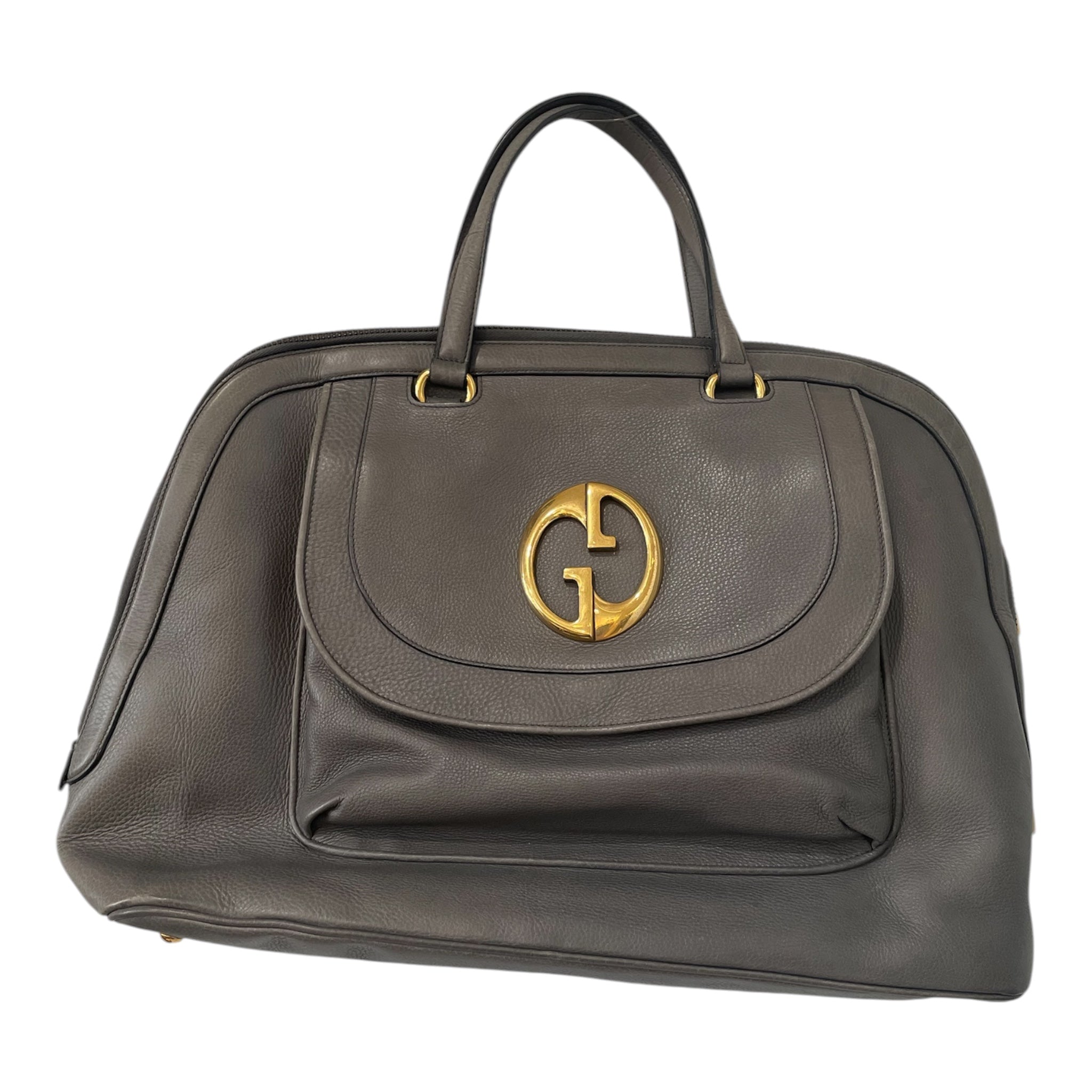 GUCCI/Tote Bag/Leather/GRY/Top Handle view 1