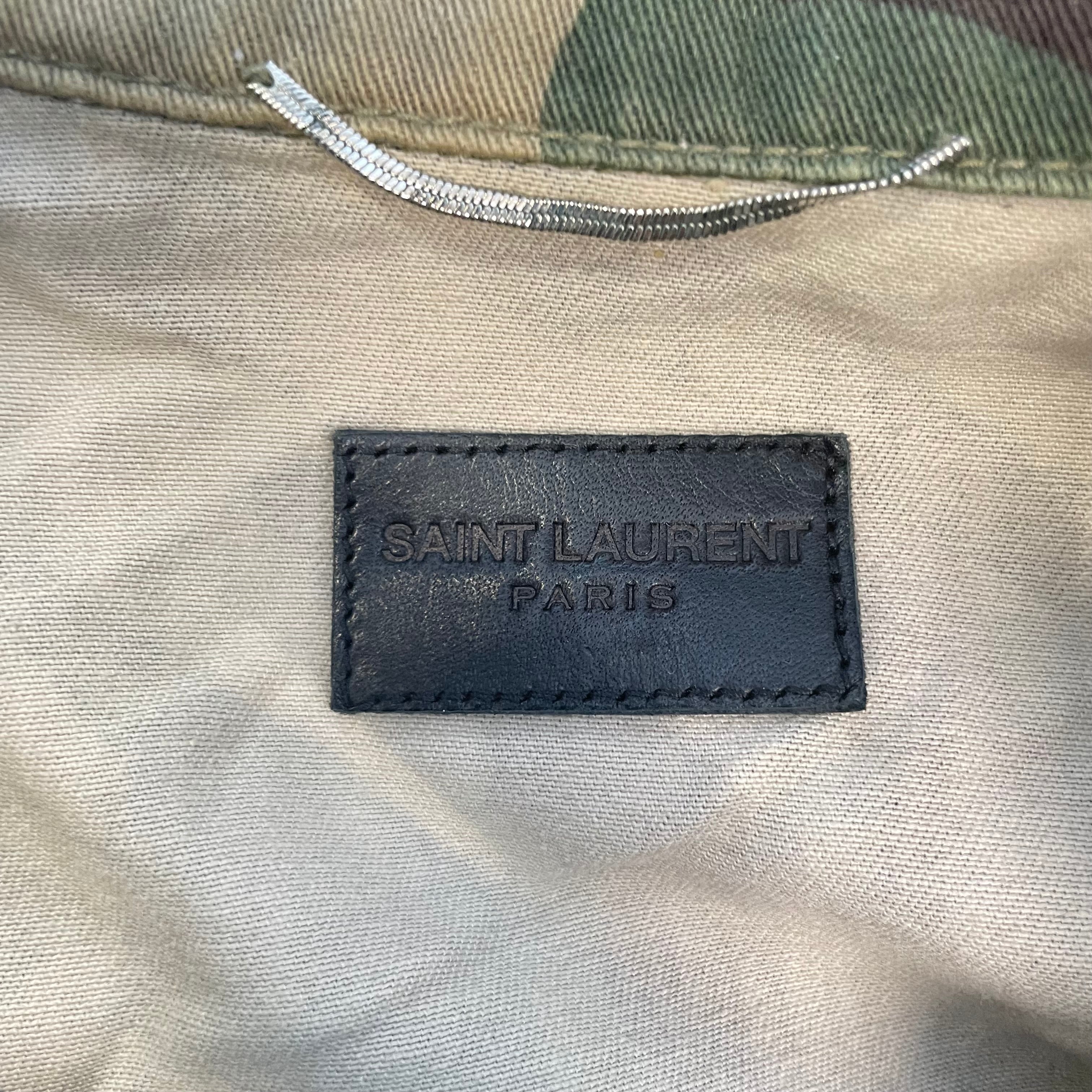 SAINT LAURENT/Denim Jkt/XS/Cotton/GRN/Camouflage/#UP53201600902/CAMO JACKET view 3