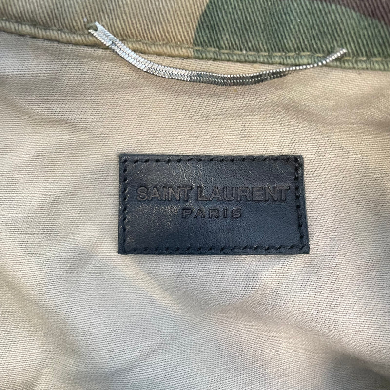 SAINT LAURENT/Denim Jkt/XS/Cotton/GRN/Camouflage/