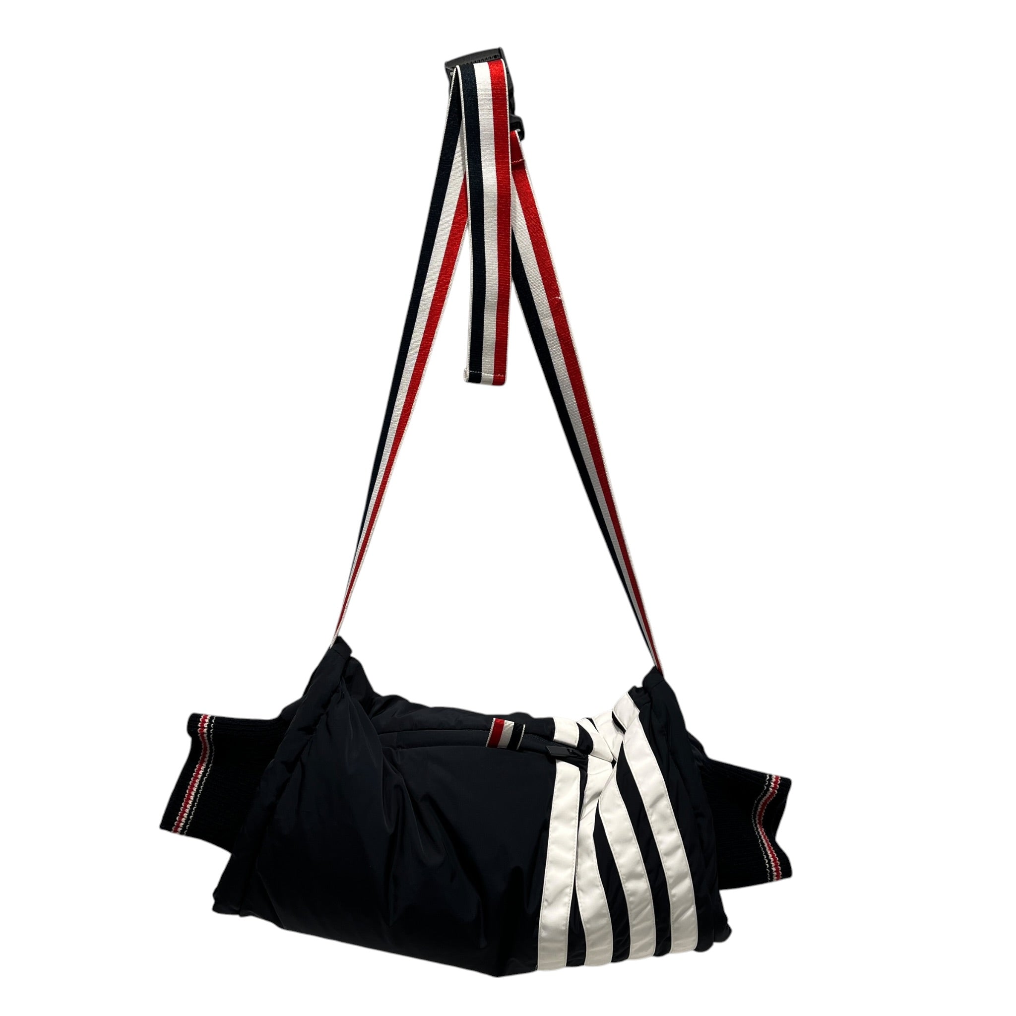 THOM BROWNE. NEW YORK/Cross Body Bag/Stripe/Nylon/NVY/SILVER HARDWARE view 1
