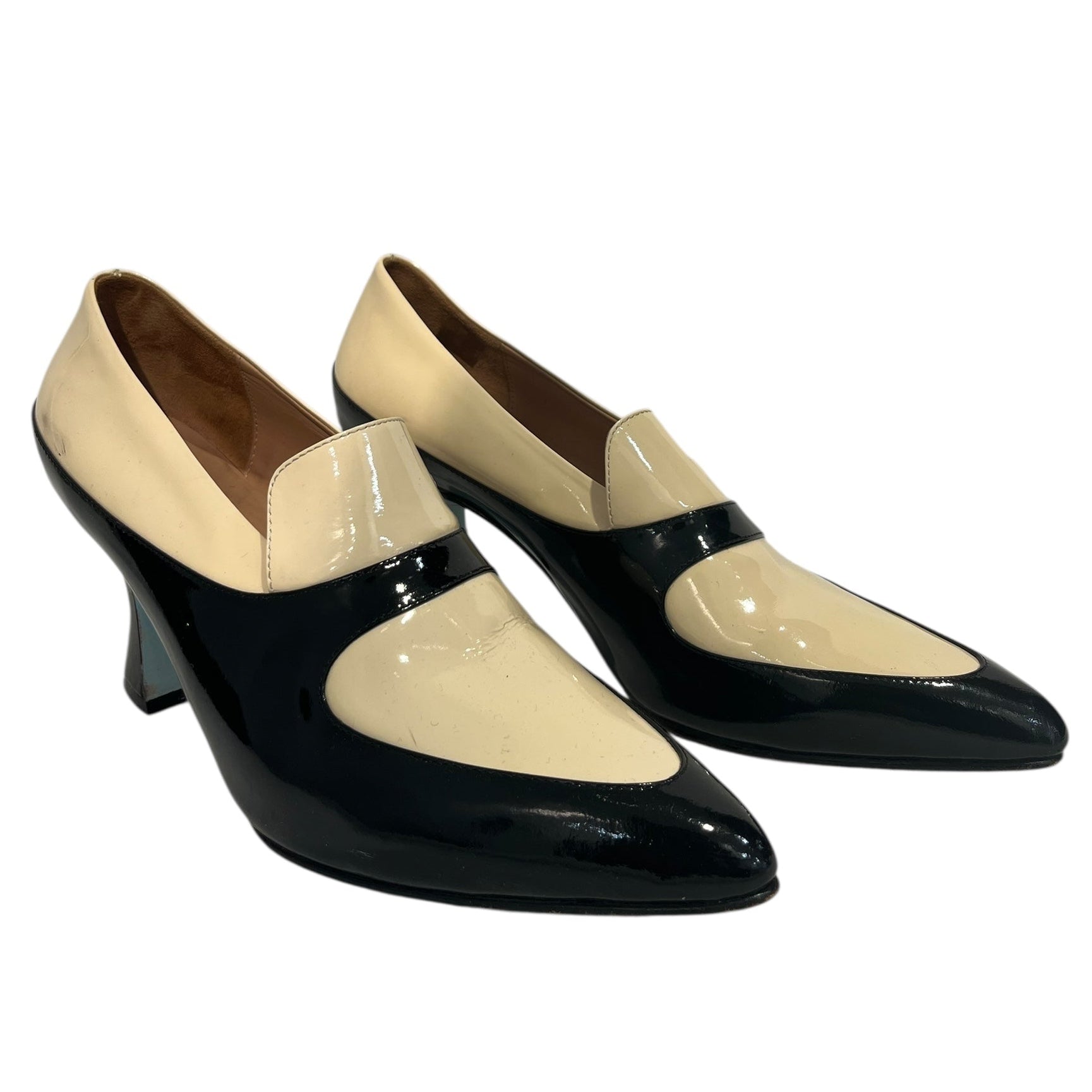 JOHN FLUEVOG/Heels/US 10/Leather/MLT/BLACK/CREME HEELS view 1