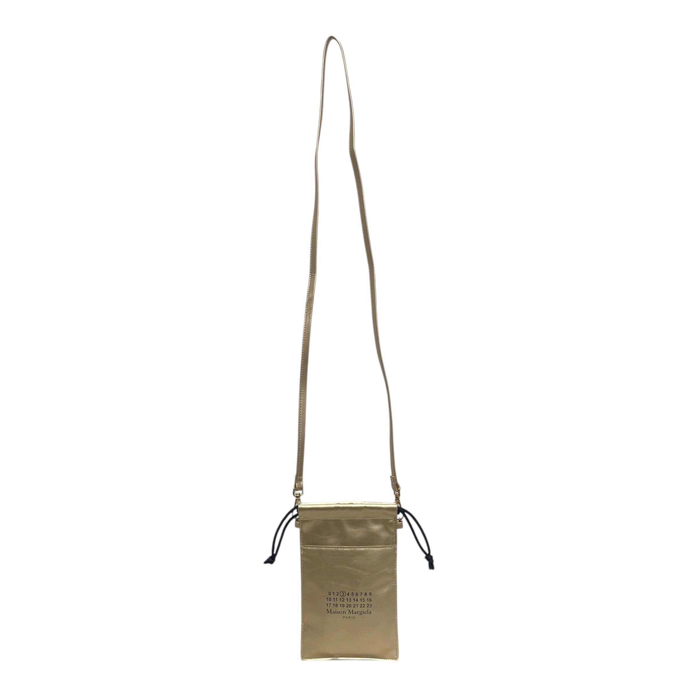 Maison Margiela/Pouch/Leather/GLD/MM POUCH CLUTCH BAG LOGO GLD view 1
