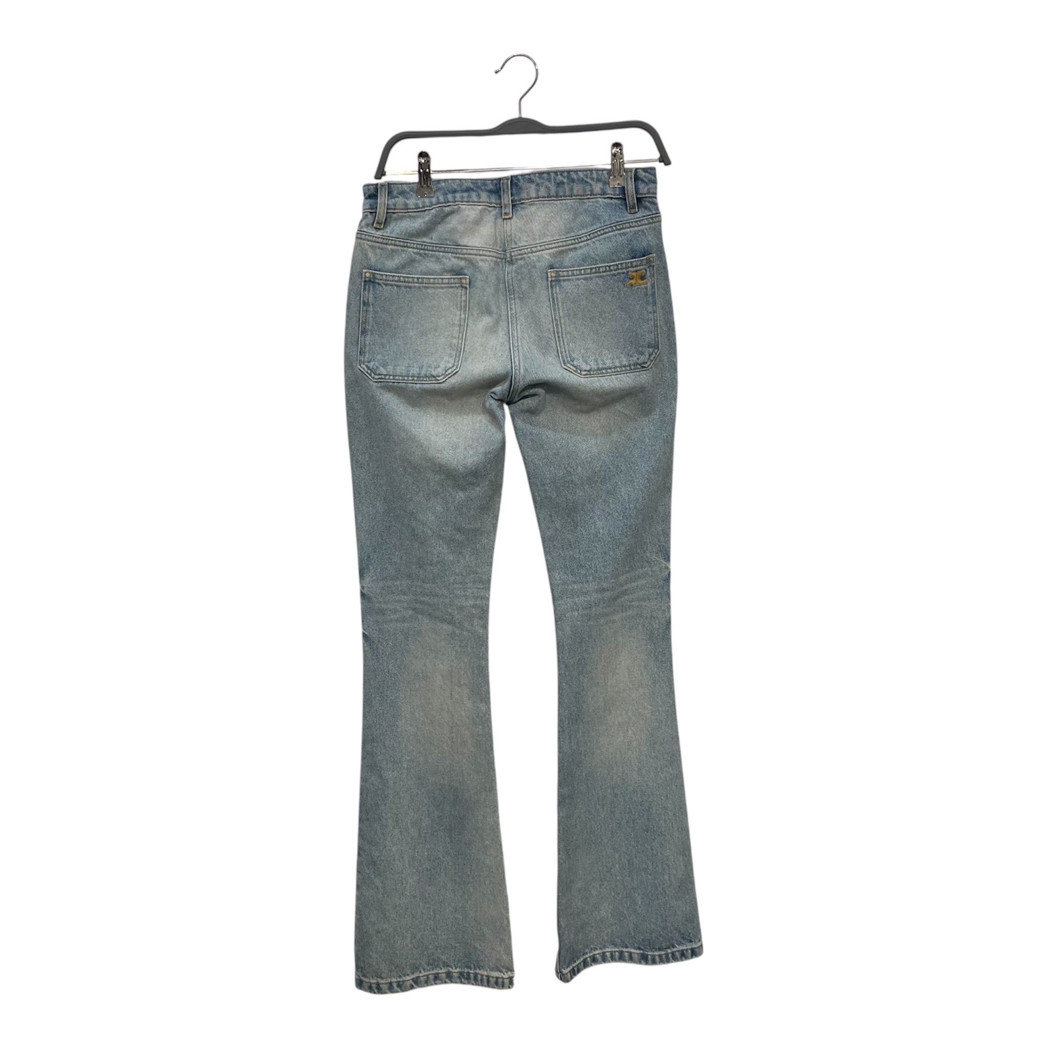 COURREGES/Wide Leg Pants/26/Denim/BLU/SUPER FLARE BUTTON FLY view 2