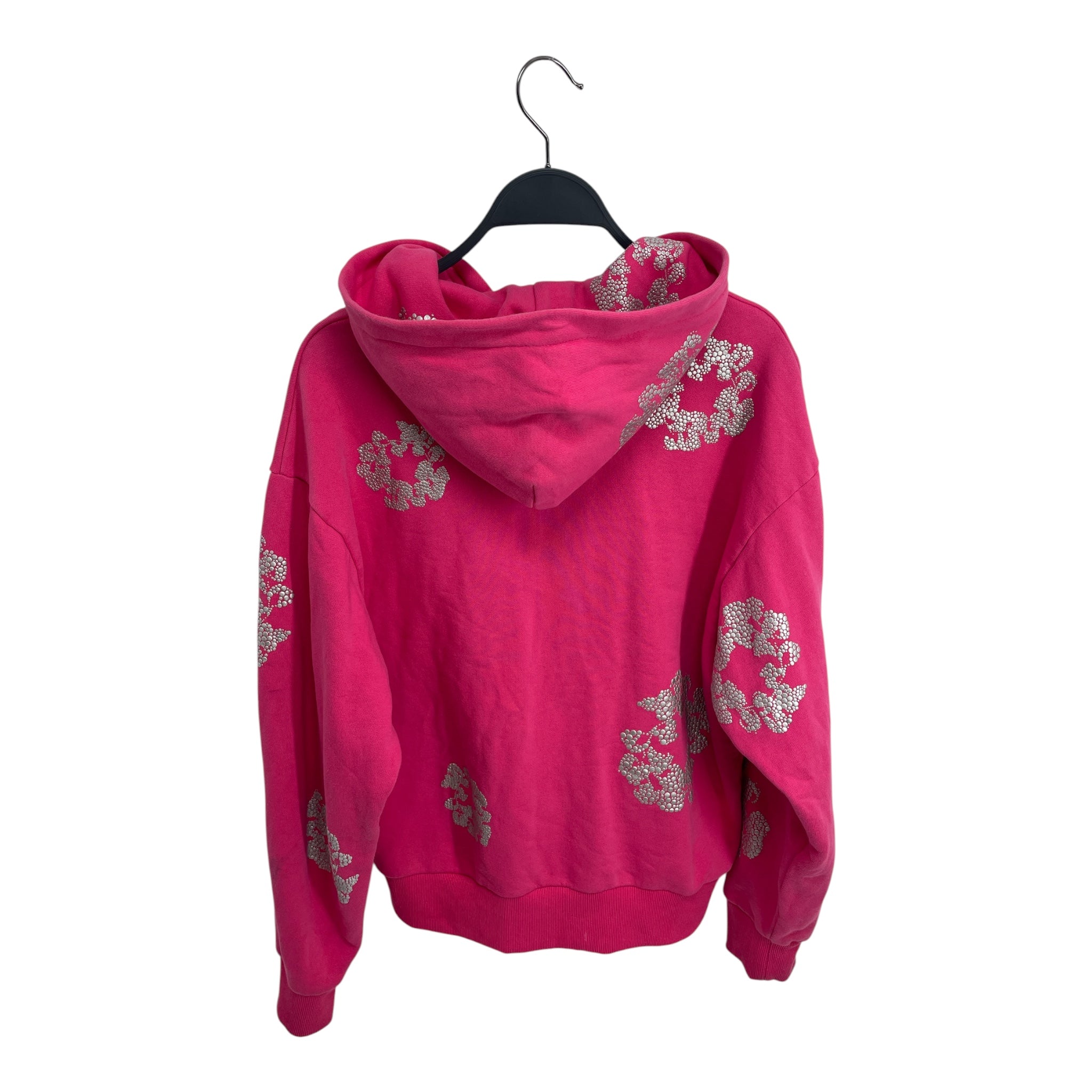DENIM TEARS/Sweatshirt/S/Floral Pattern/Cotton/PNK/DENIM TEARS SWEATSHIRT ZIP UP view 2