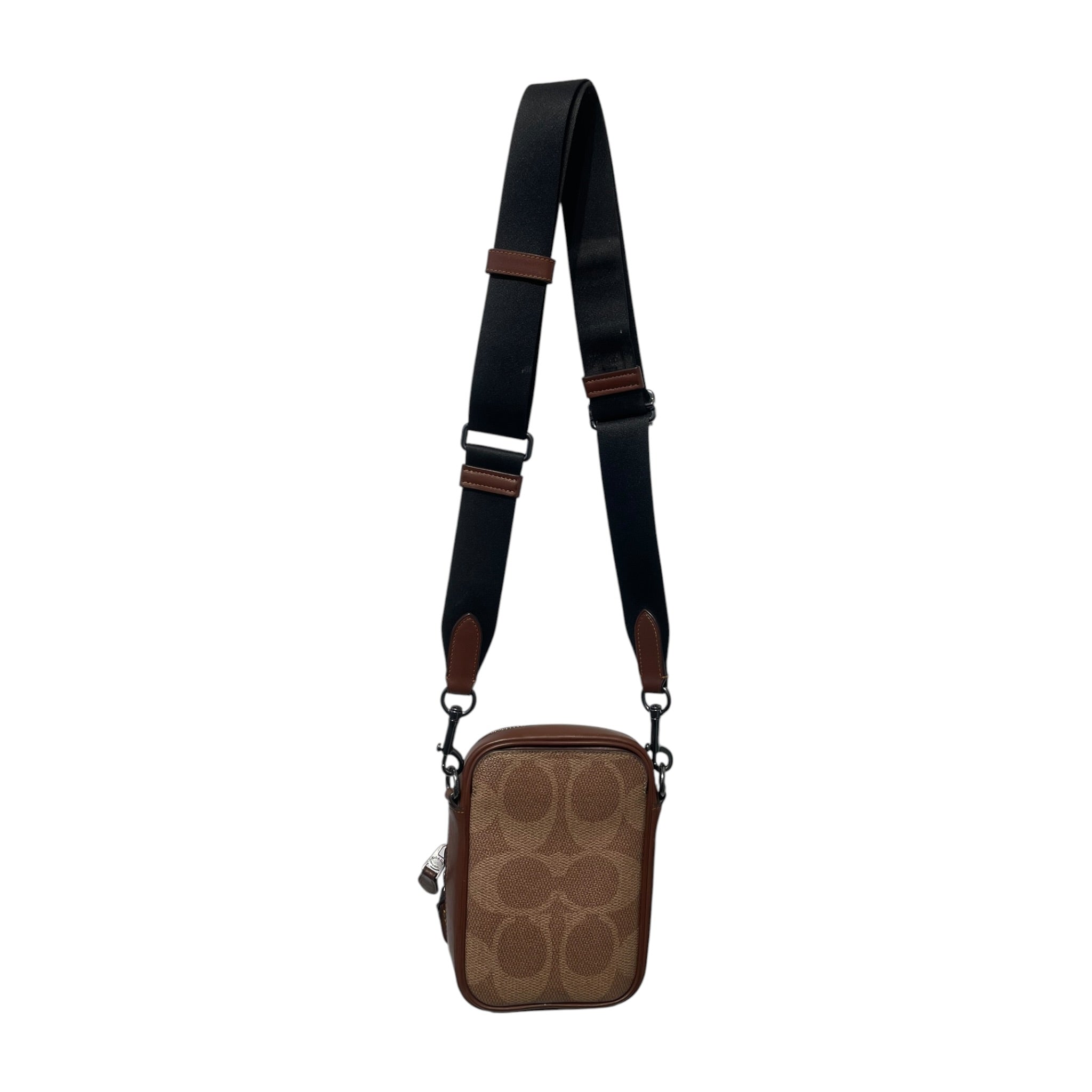 COACH/Cross Body Bag/Monogram/Leather/BRW/stanton crossbody view 2