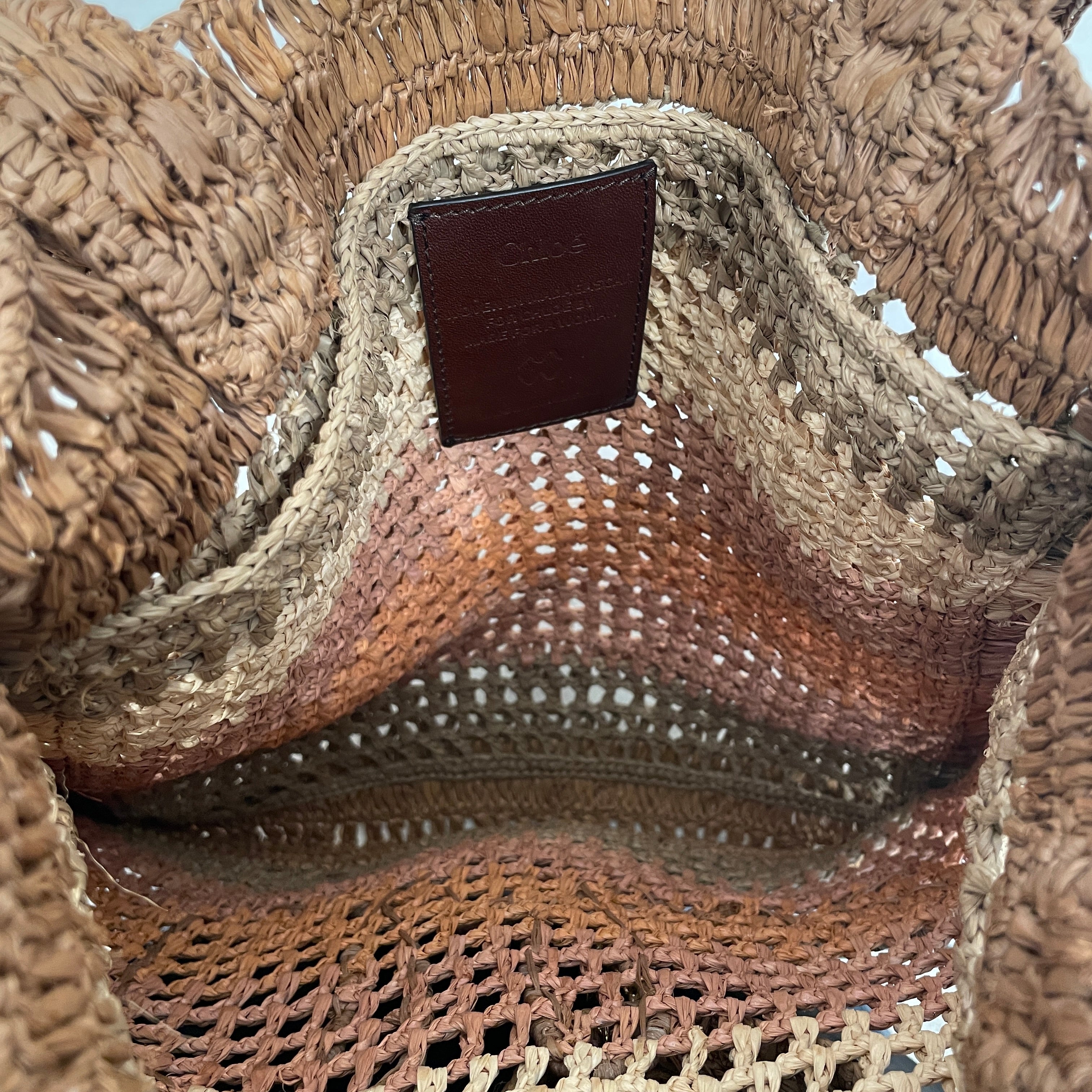 Chloe/Hand Bag/Stripe/BEG/SUMMER BANANA TOTE view 3