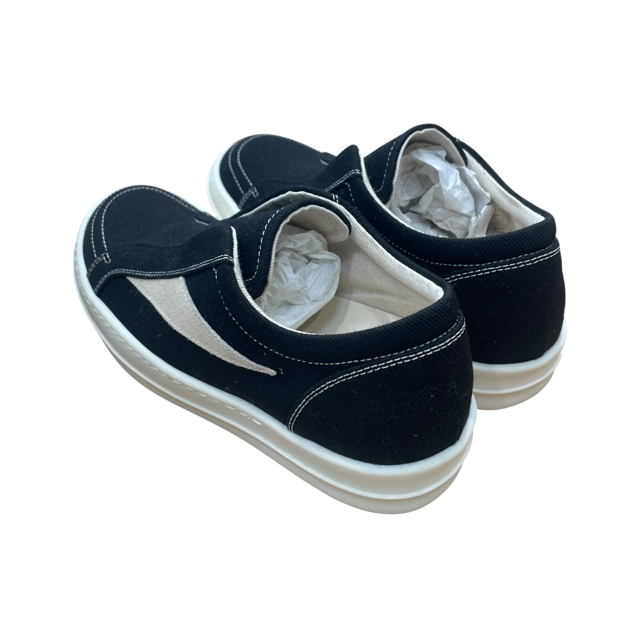 RICK OWENS DRKSHDW/Low-Sneakers/EU 35/Cotton/BLK/Laceless Vintage Slip-on view 2