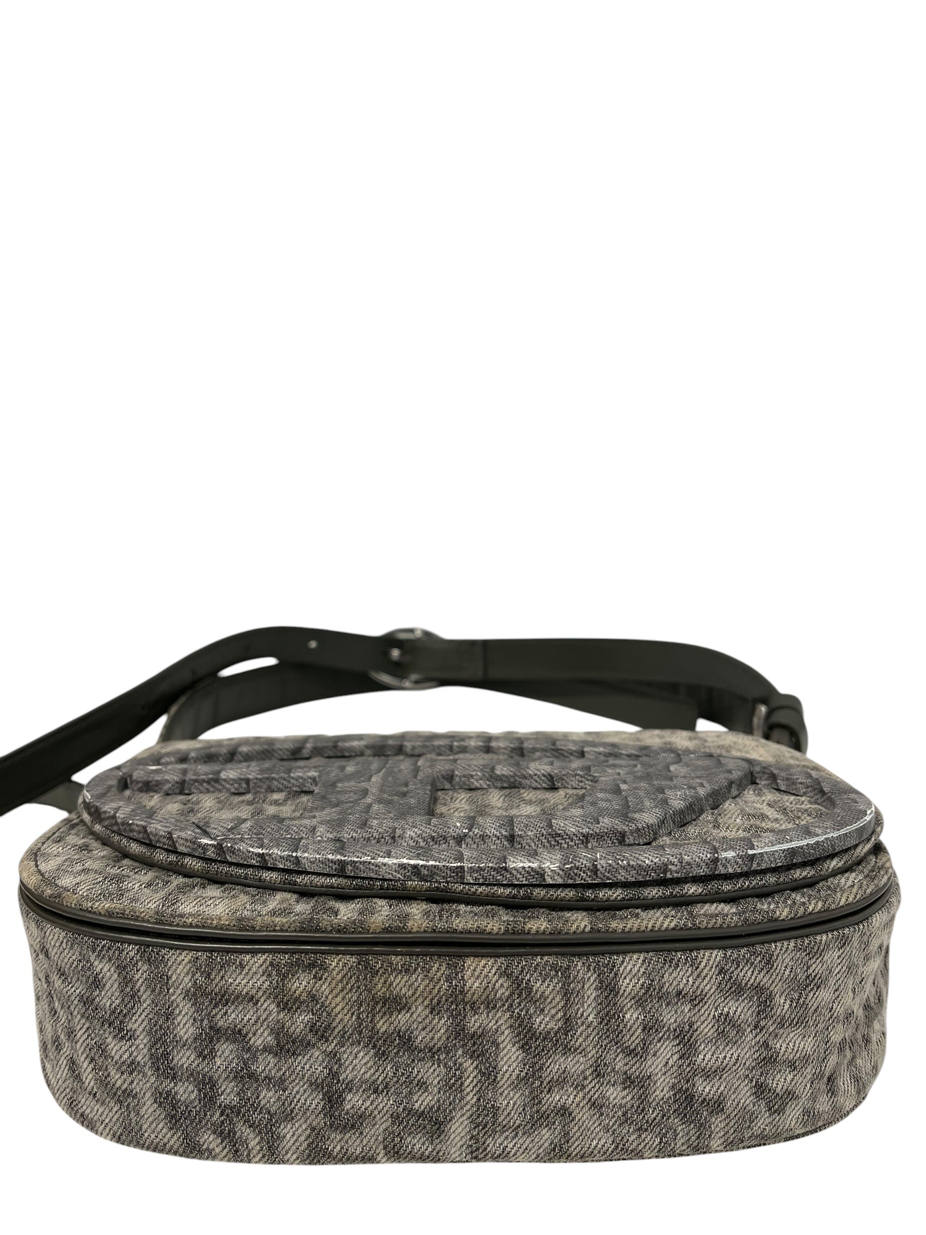 DIESEL/Cross Body Bag/All Over Print/Denim/GRY/1DR MONOGRAM view 4