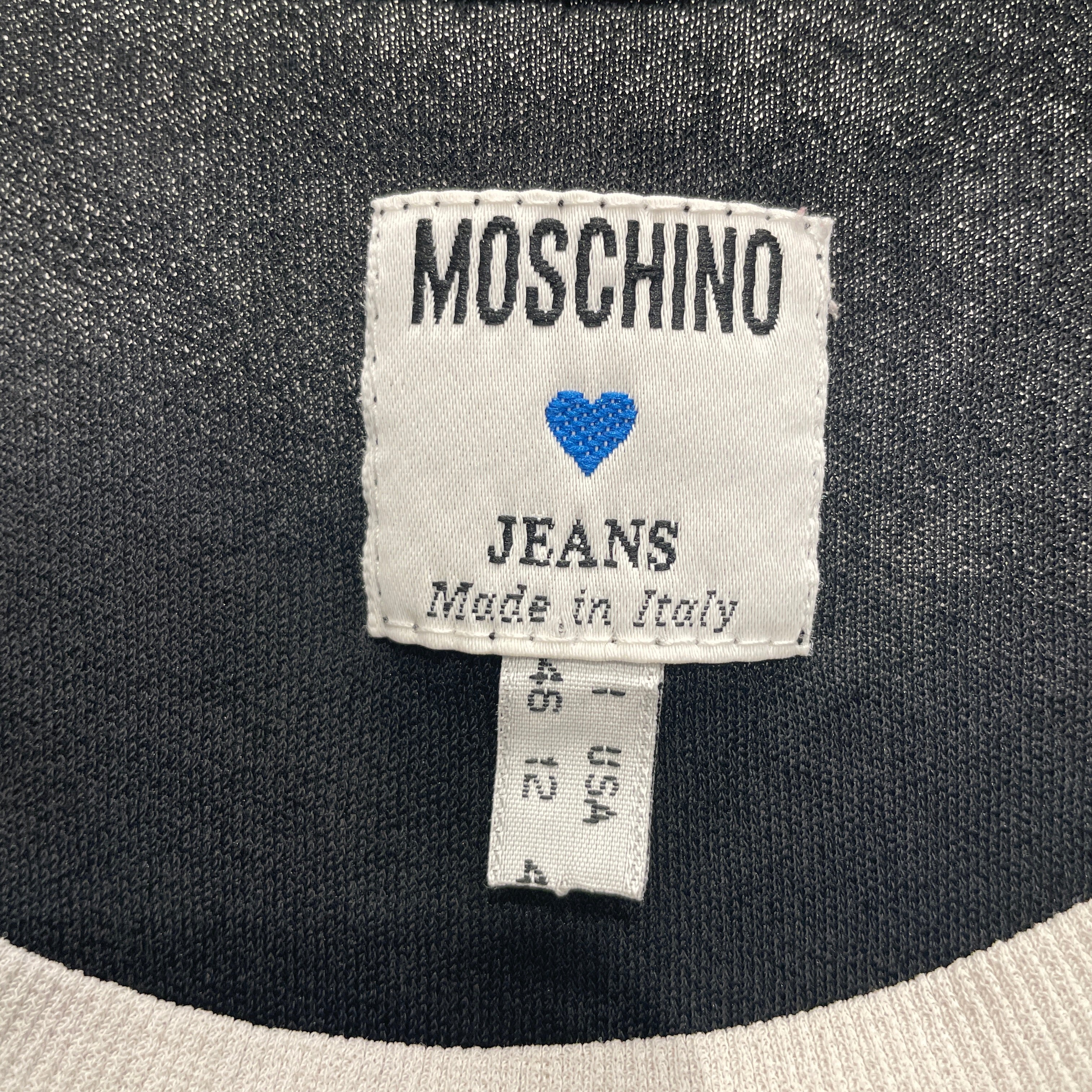MOSCHINO JEANS/Camisole/12/Rayon/BLK/SIGNATURE LOGO YLW view 3