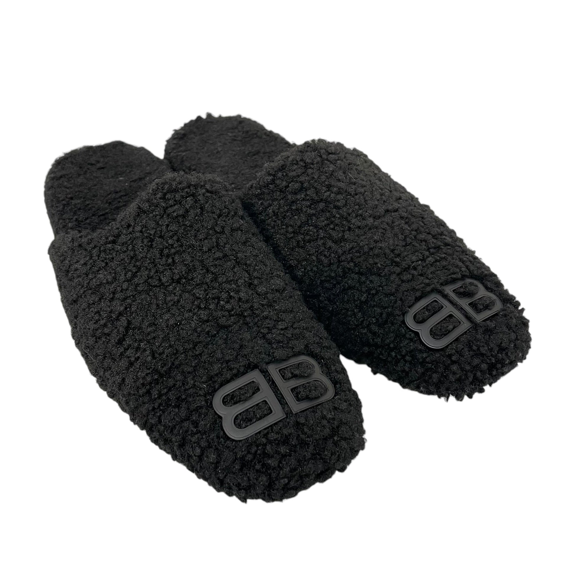 BALENCIAGA/Sandals/EU 38.5/Fur/BLK/Cosy BB view 1