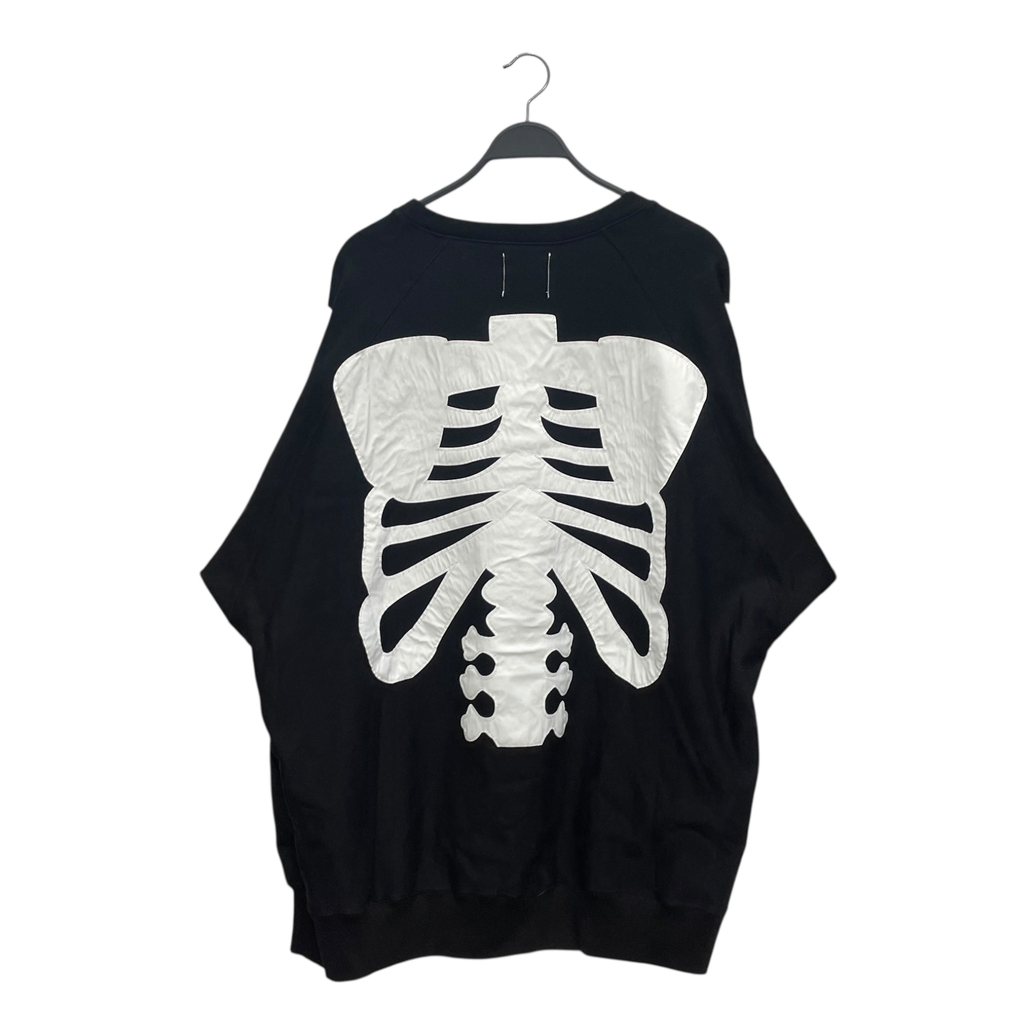 TAKAHIROMIYASHITA TheSoloist./Hoodie/46/Cotton/BLK/BONE APPLIQUE ZIP UP HOODIE view 2