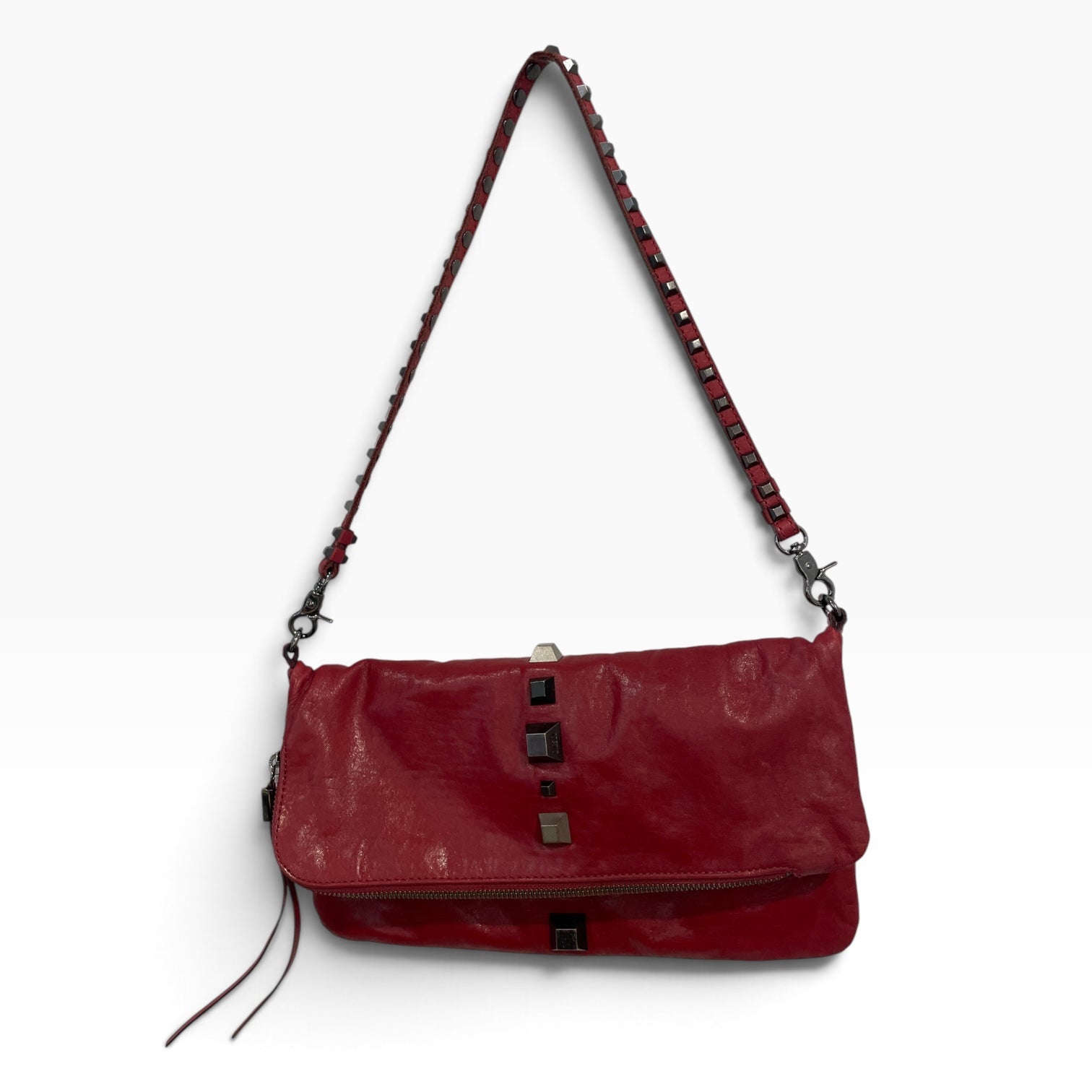 DIESEL/Clutch Bag/Leather/BRD/Studded bronze clip on strap view 1