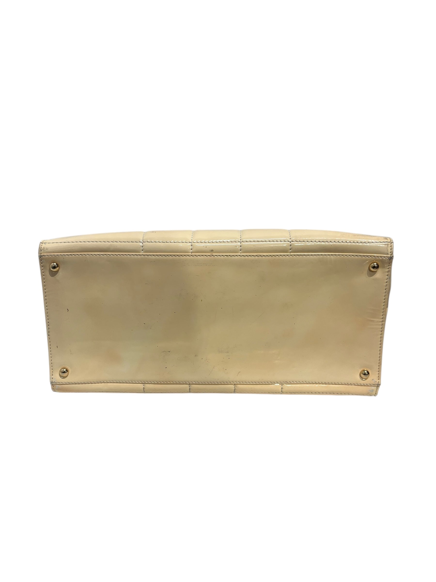 CHANEL/Hand Bag/Faux Leather/CRM/CHOCOLATE BAR BAG view 5