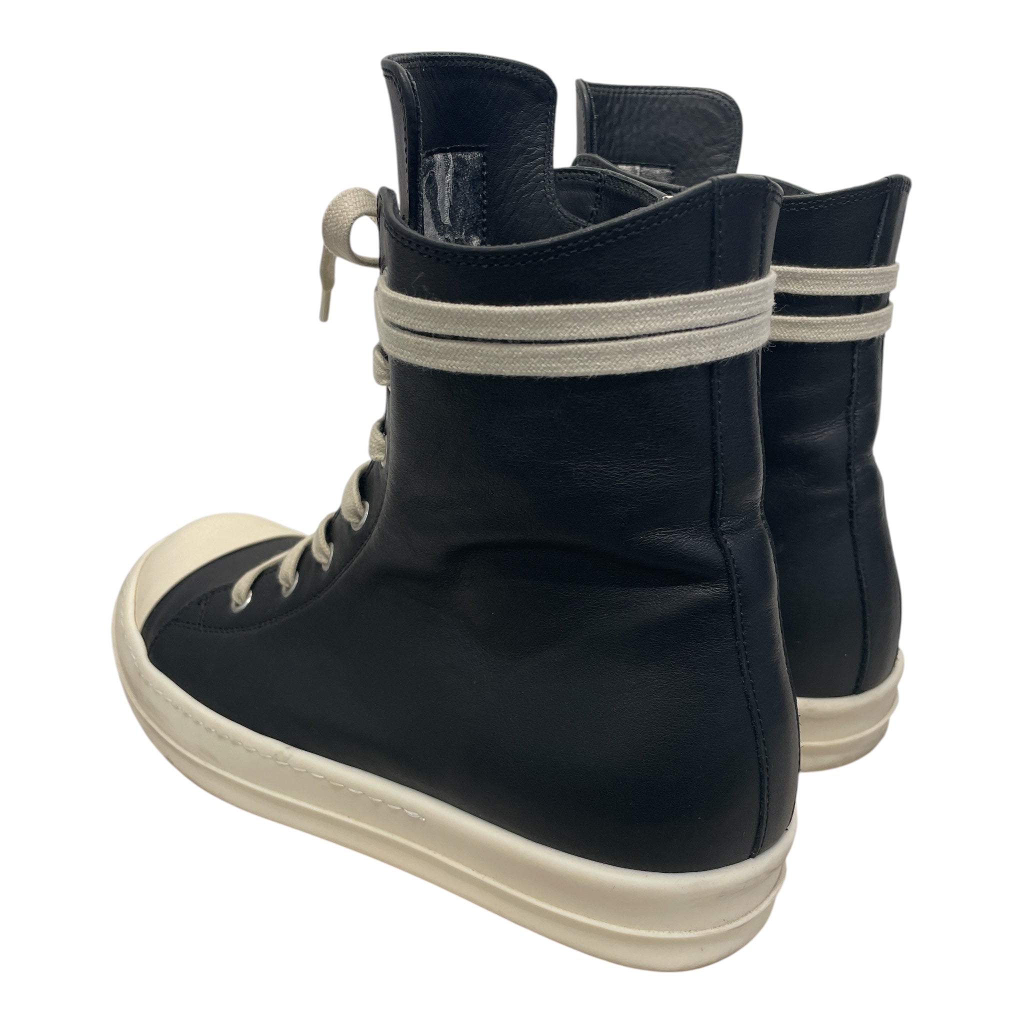 Rick Owens/Hi-Sneakers/US 9/Leather/BLK/HI-TOP LEATHER RAMONES view 2