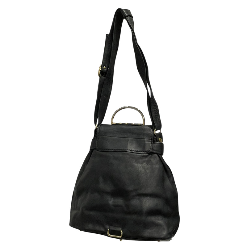 marino orlandi/Backpack/FREE/Leather/BLK/gold accent