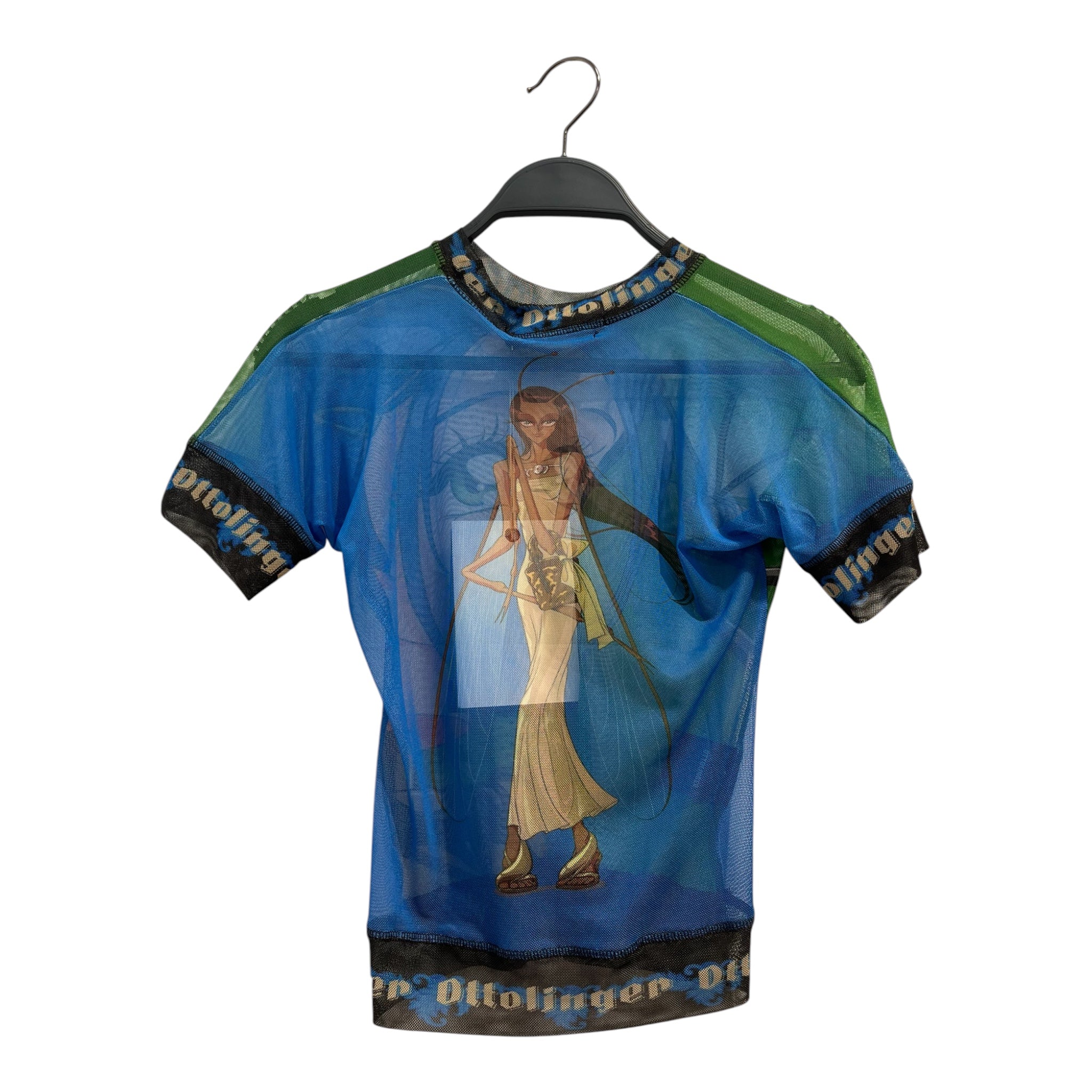 OTTOLINGER/T-Shirt/S/All Over Print/Polyester/GRN/JULIEN CECCALDI ANIME MESH view 3