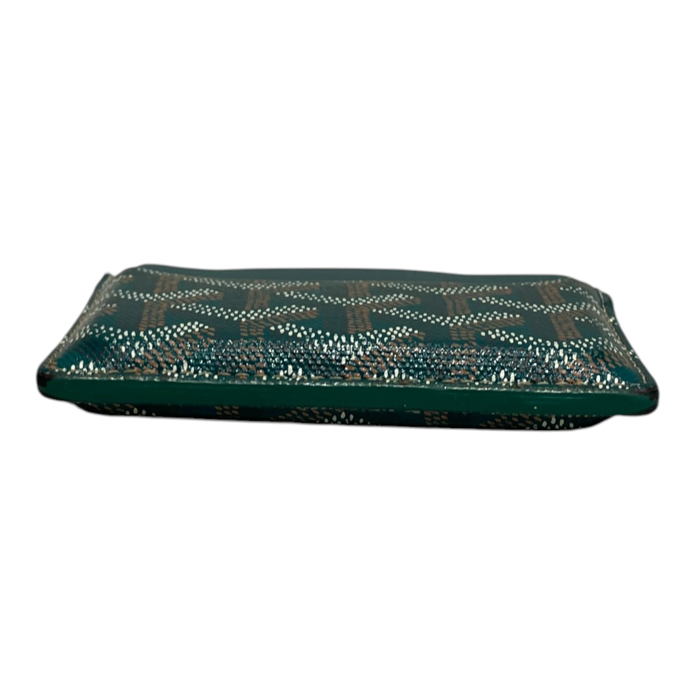 GOYARD/Card Case/Monogram/Leather/GRN/M's/GREEN CARD HOLDER view 3