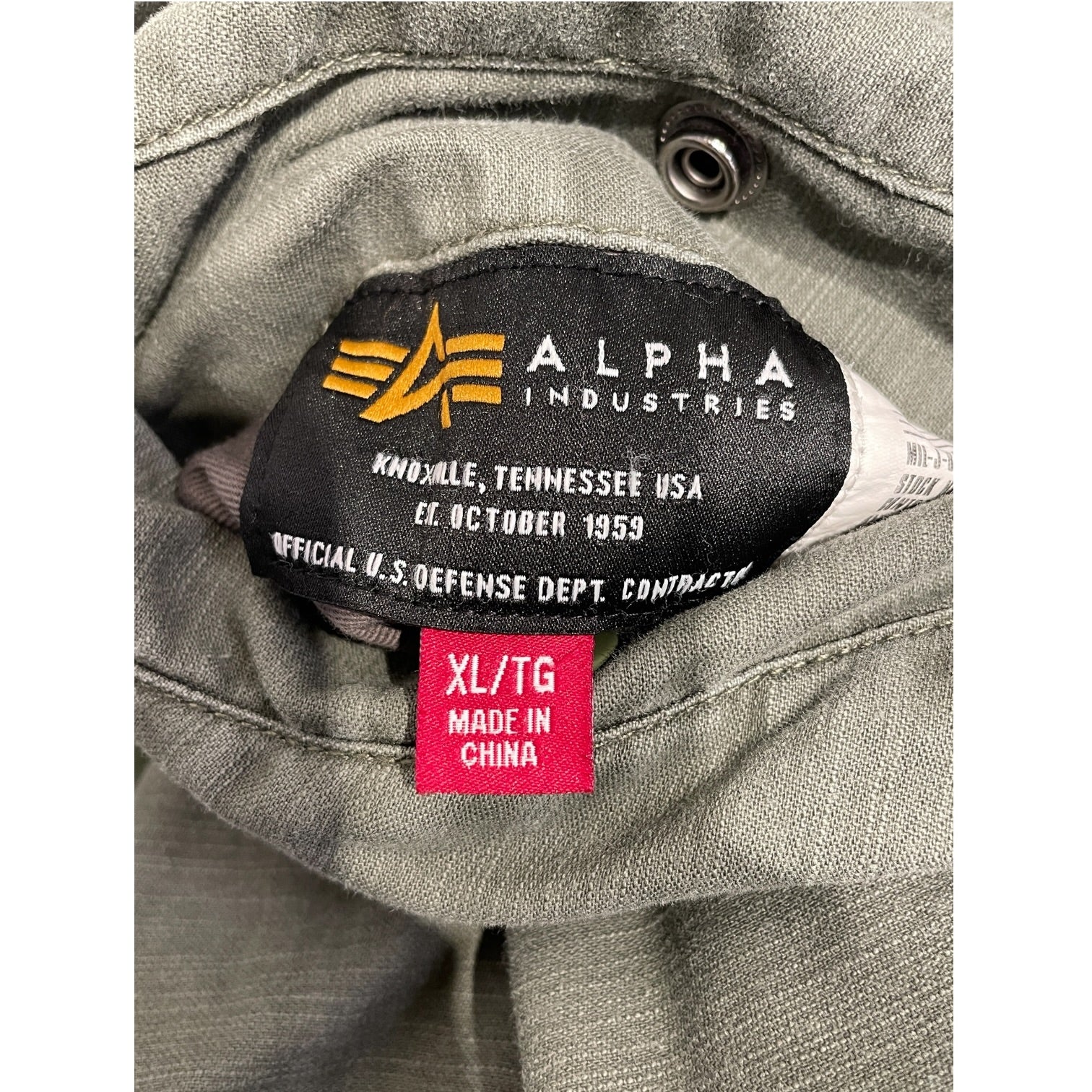 ALPHA INDUSTRIES/Flight Jkt/XL/Nylon/KHK/no sleep view 3