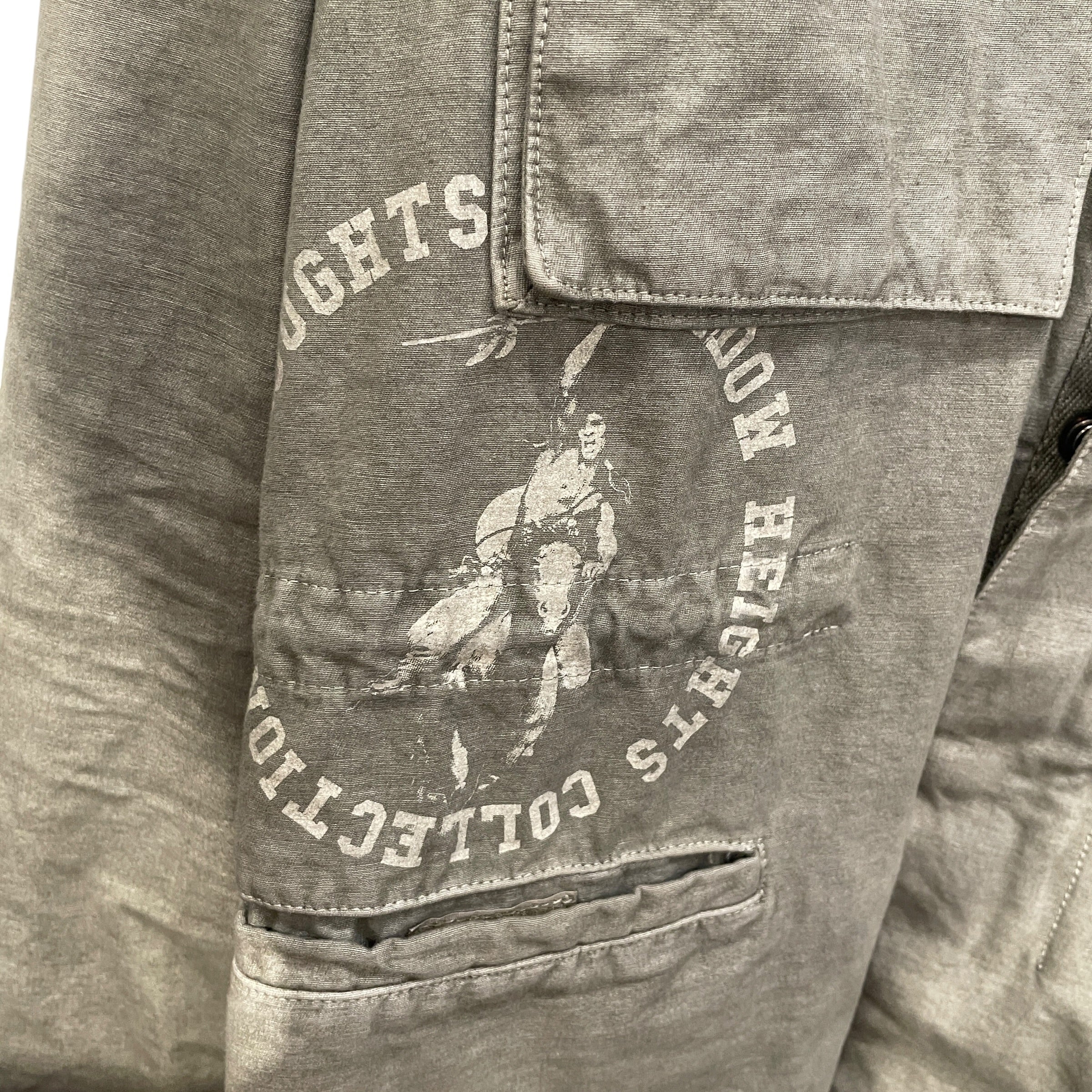 OFF-WHITE/Denim Jkt/XS/Cotton/GRN/CARGO DENIM WHT LETTER ON BACK view 5