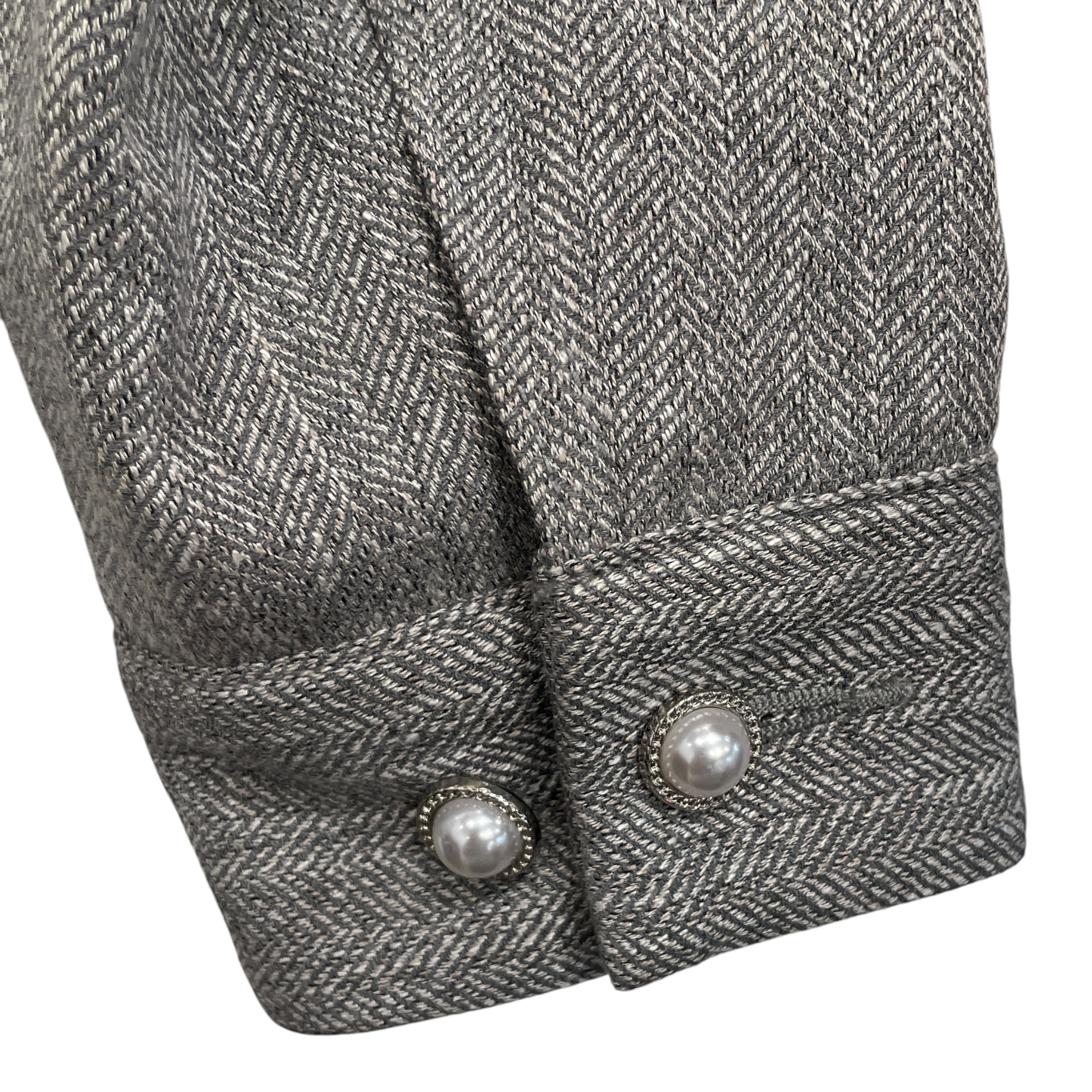 Birth Of Royal Child/Jacket/M/Rayon/GRY/TWEED RHINESTONE JACKET view 5