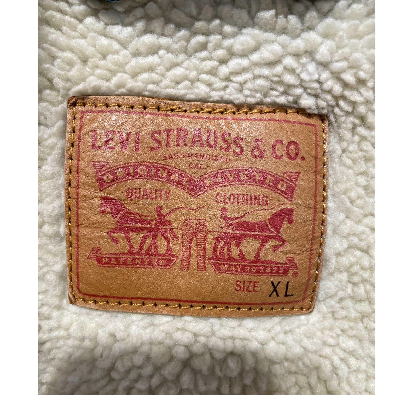 Levi's/Denim Jkt/XL/Cotton/BLU/Rose Sleeve Sherpa Jacket view 3
