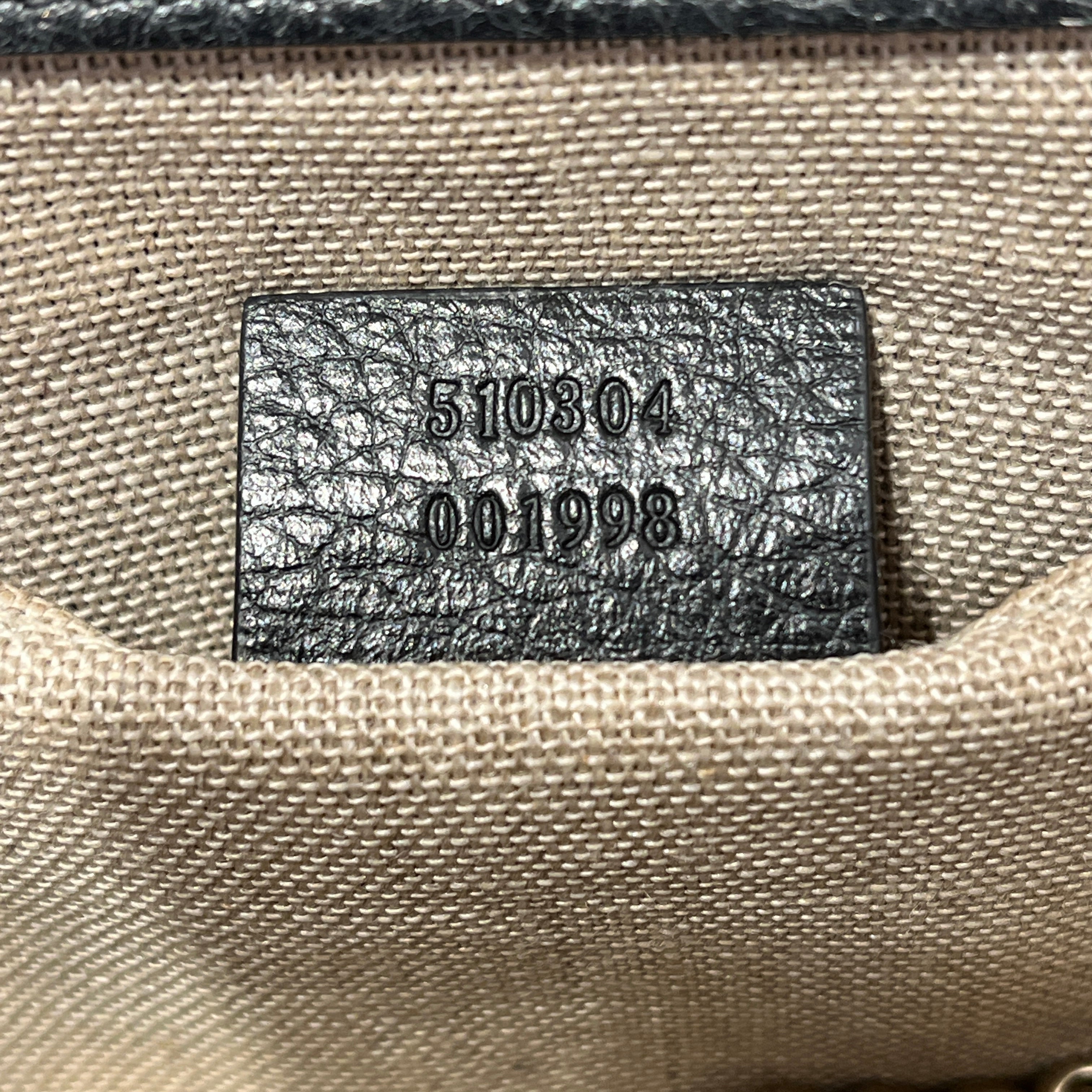 GUCCI/Hand Bag/Leather/BLK/INTERLOCKING G view 5