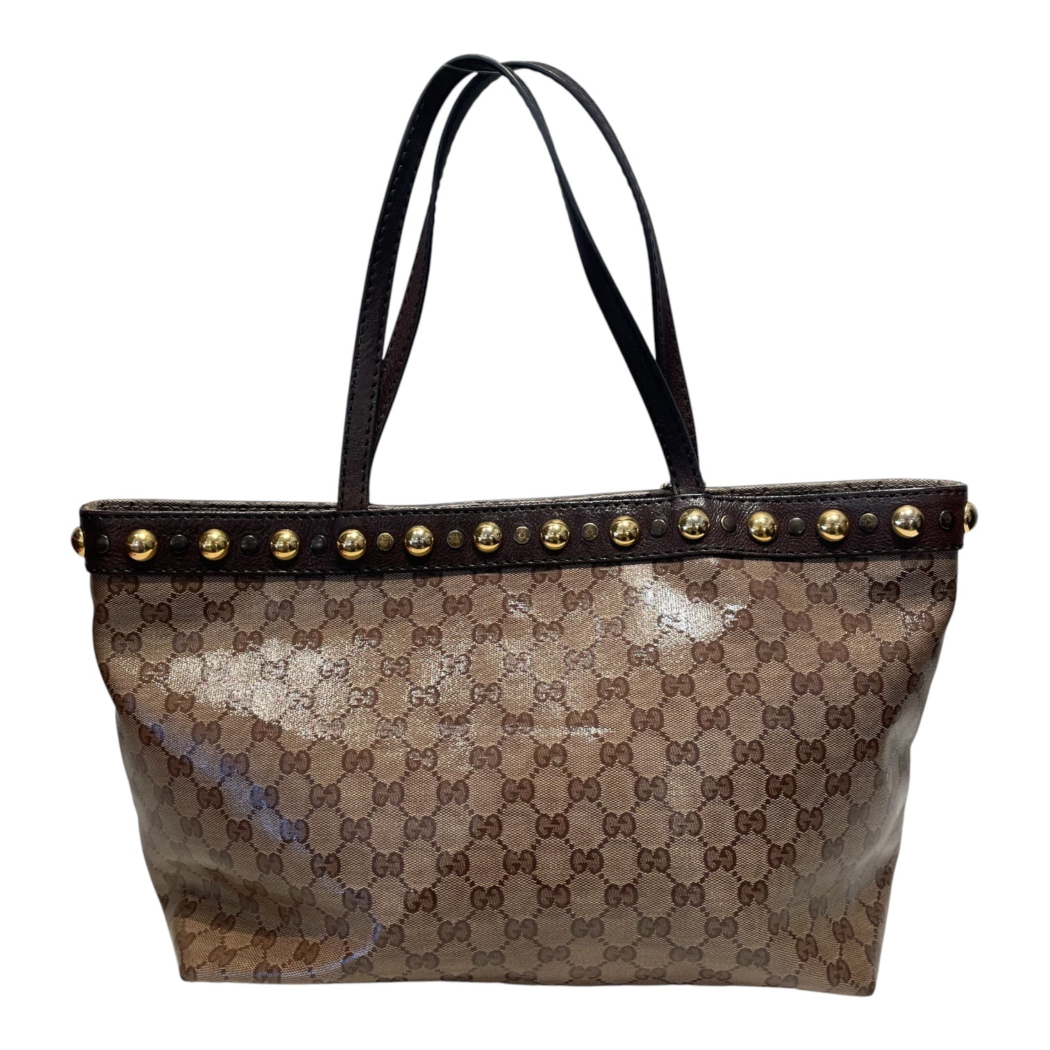 GUCCI/Tote Bag/Monogram/Leather/BRW/Crystal Babouska Tote view 2