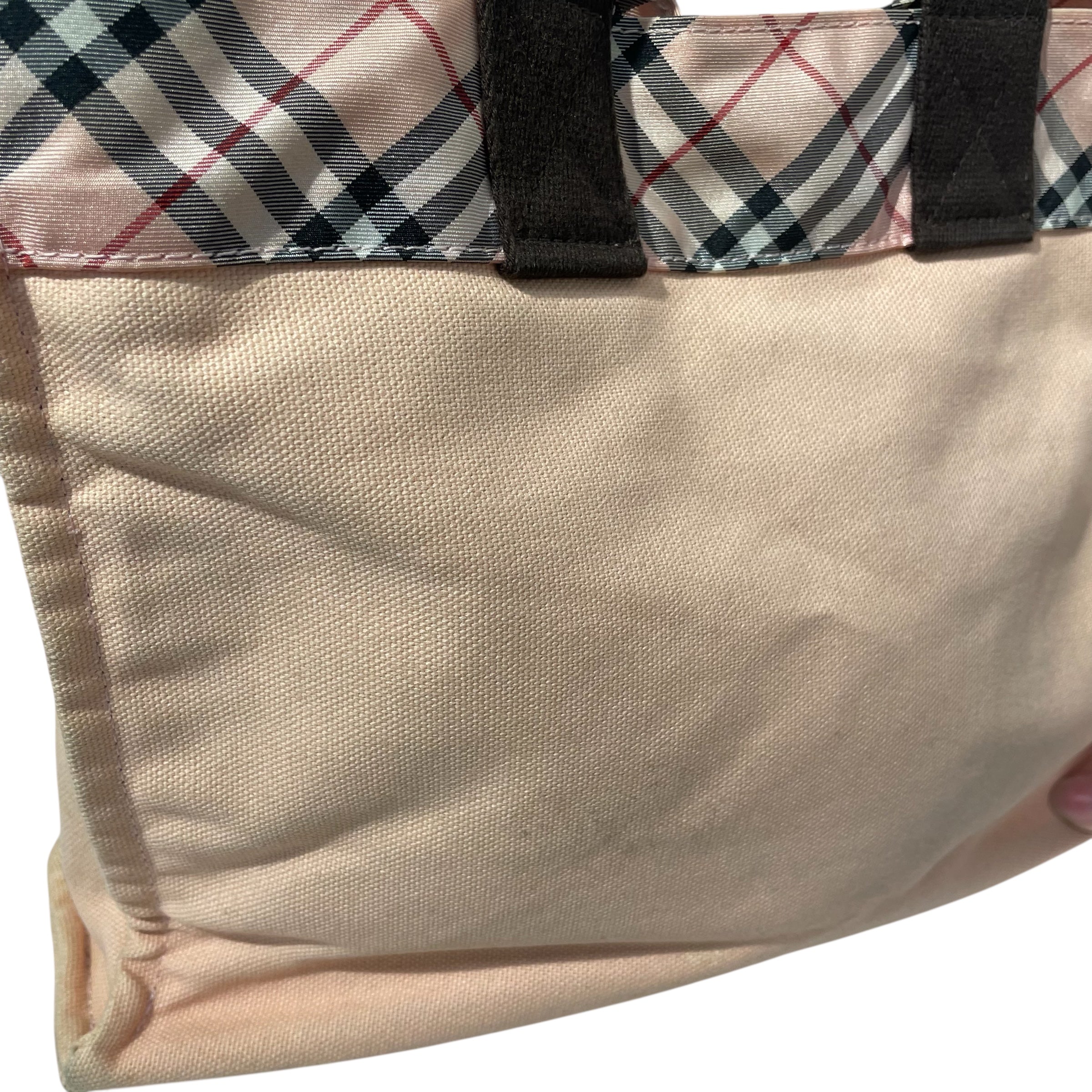 BURBERRY BLUE LABEL/Hand Bag/PNK/PEACH CANVAS TOTE view 6