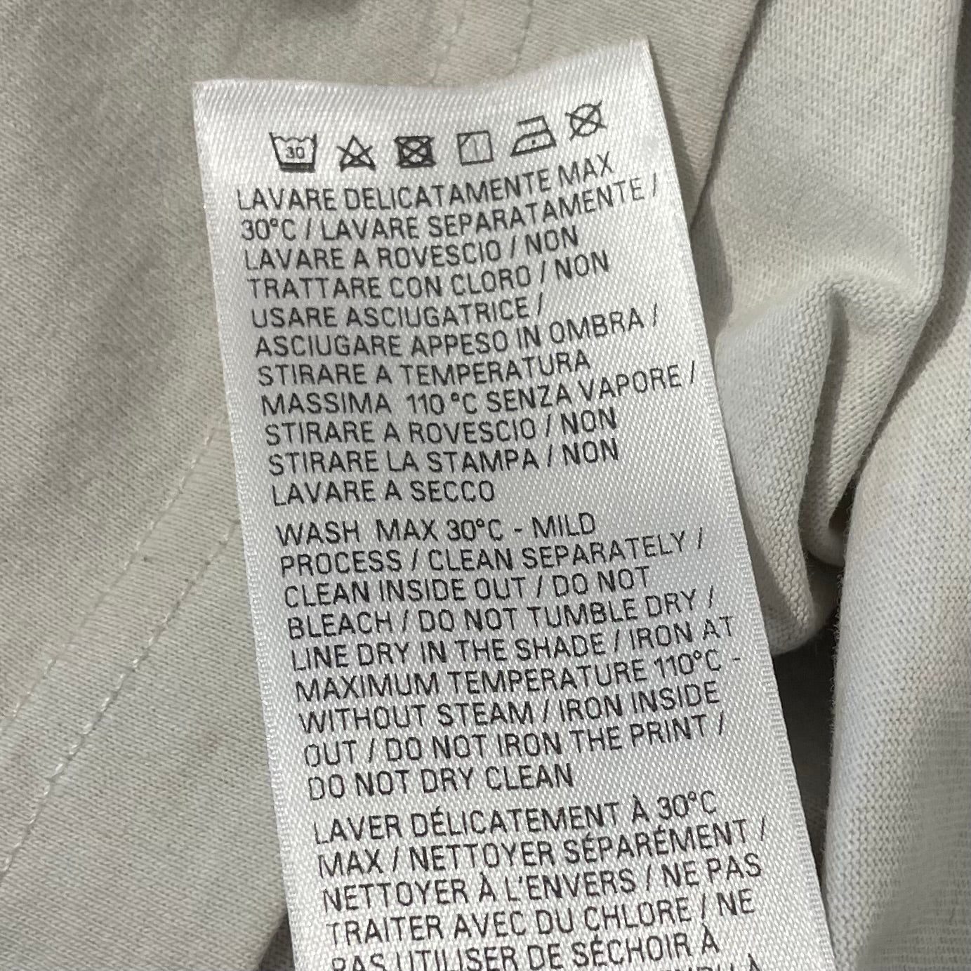 BALENCIAGA/T-Shirt/M/Cotton/WHT/city of angels dirty white view 4