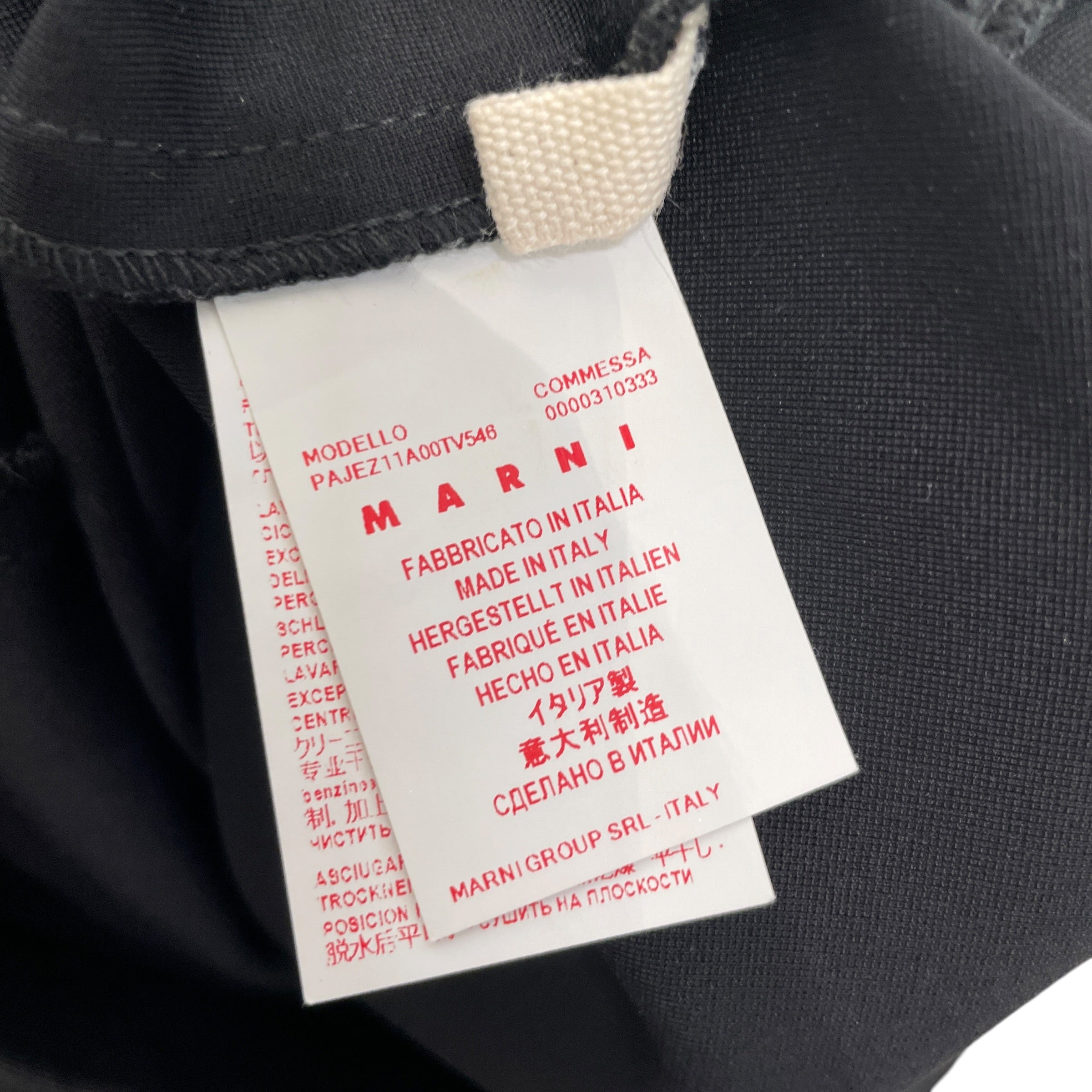 MARNI/Skinny Pants/44/Cotton/BLK/CUTOUT HEM view 4