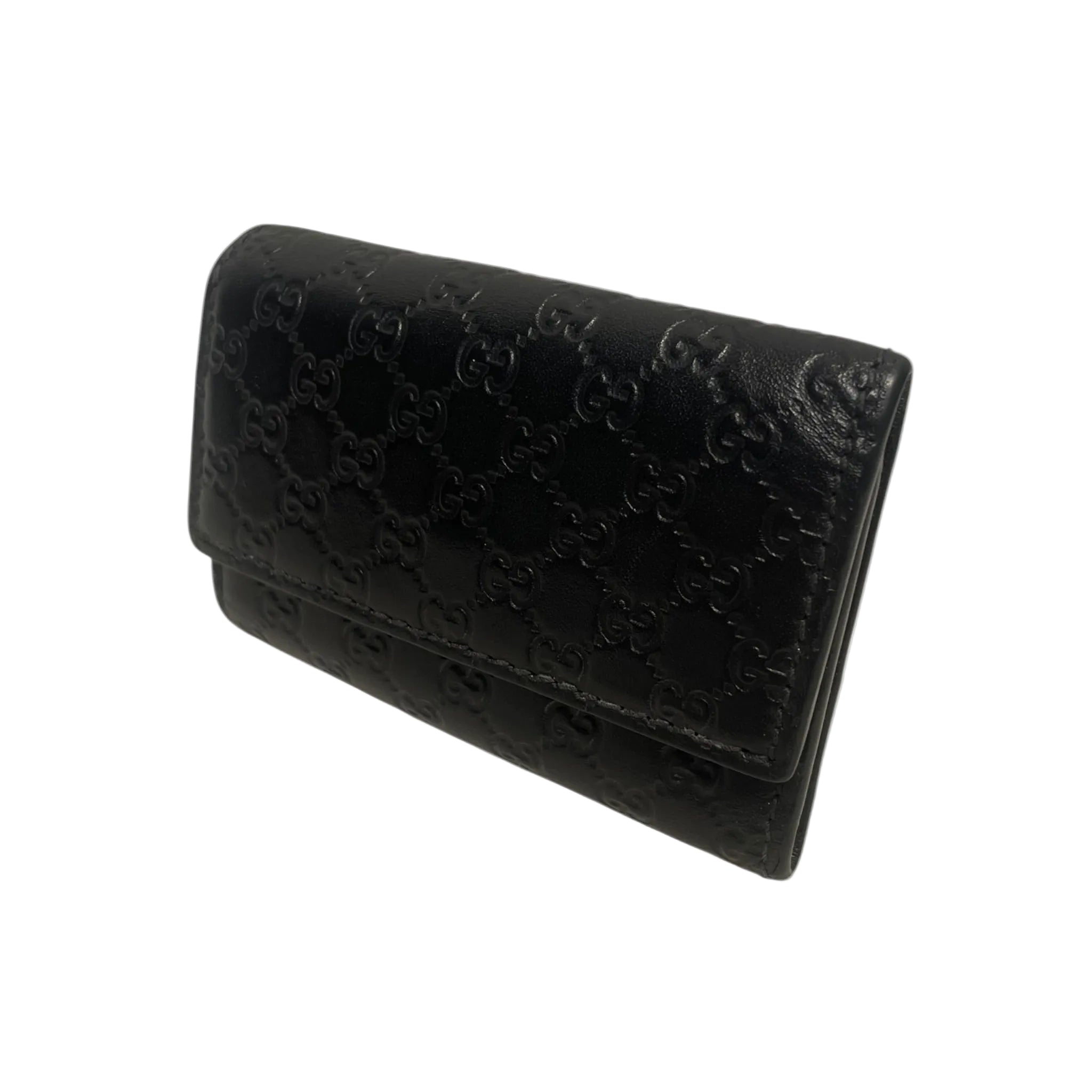 GUCCI/Key Holder/Monogram/Leather/BLK/guccissima leather key holder view 1