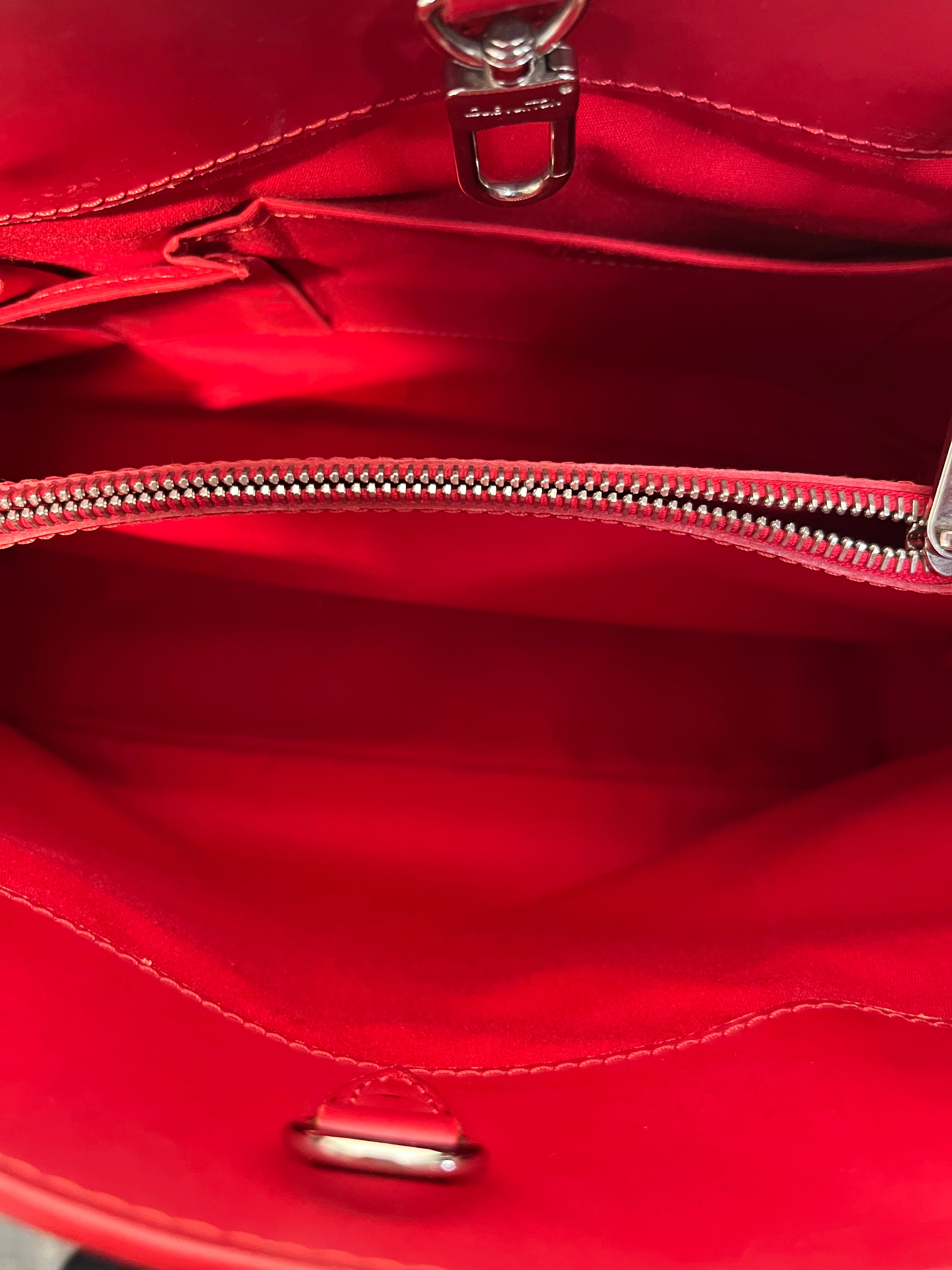 LOUIS VUITTON/Hand Bag/Leather/RED/Epi Passy view 4