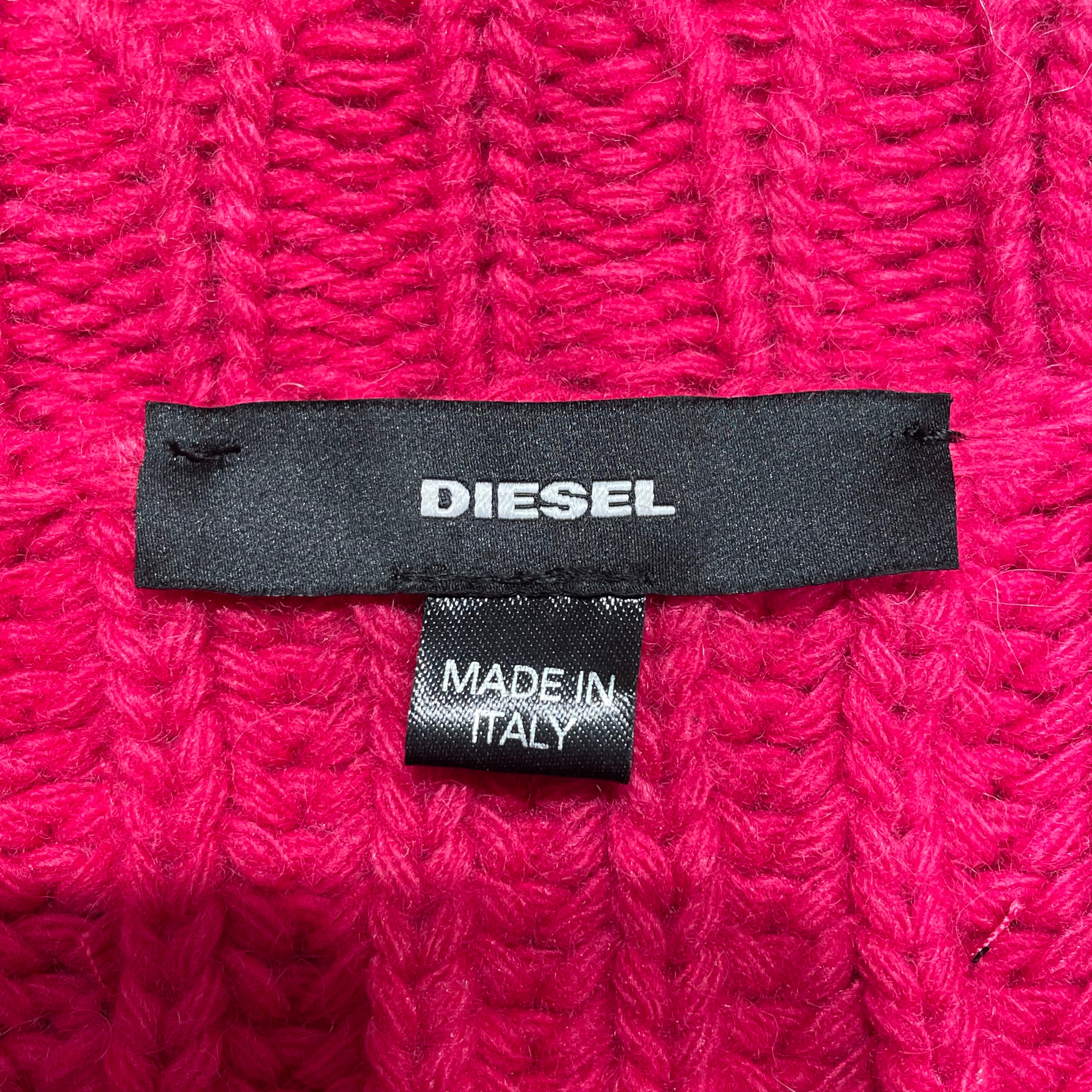 DIESEL/Sweater/XS/Cotton/PNK/Distressed/CROP view 3