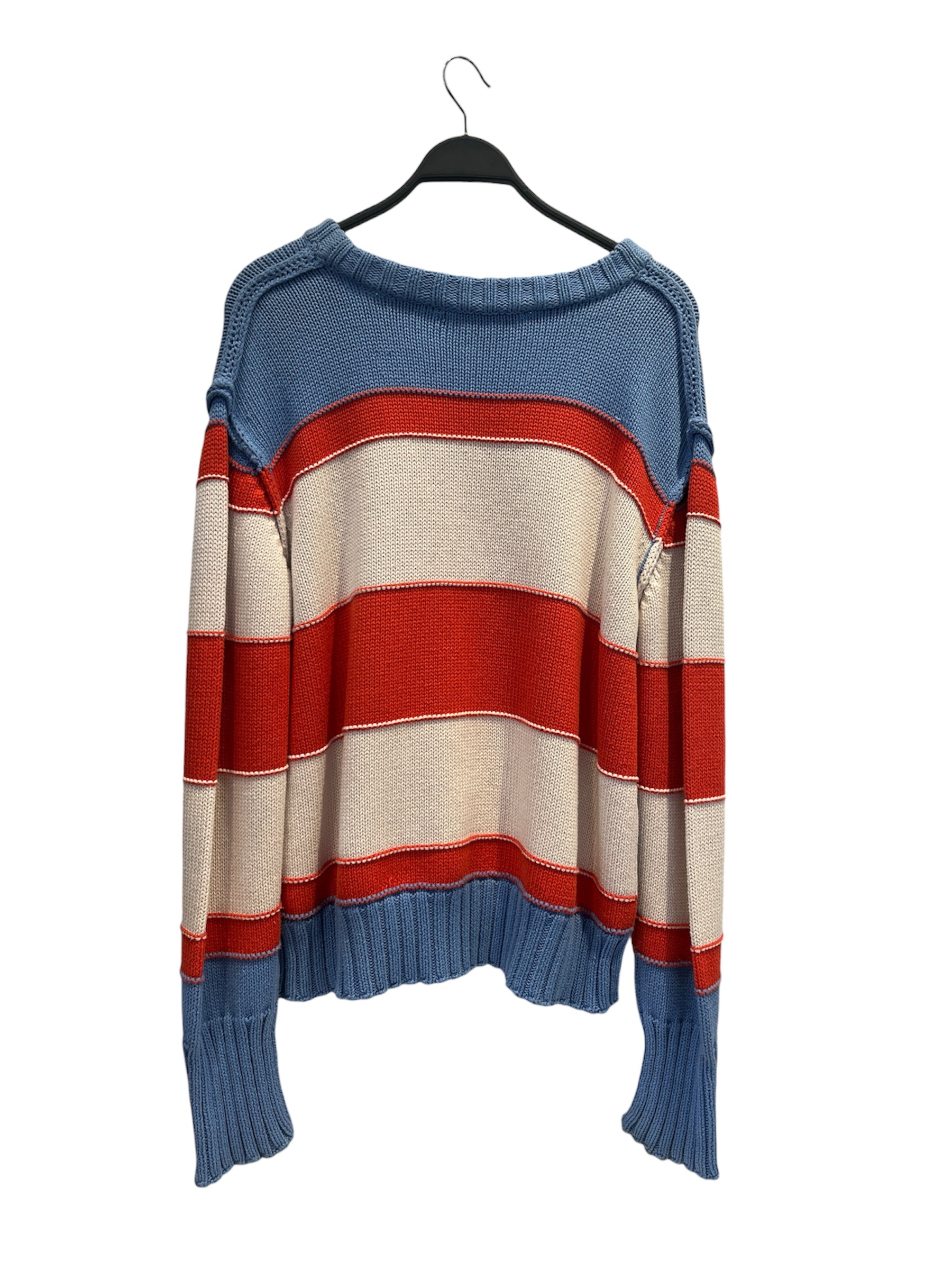 EDWARD CUMING/Sweater/4/Stripe/Cotton/BLU/ORNGWHTBLUSTRIPES view 2