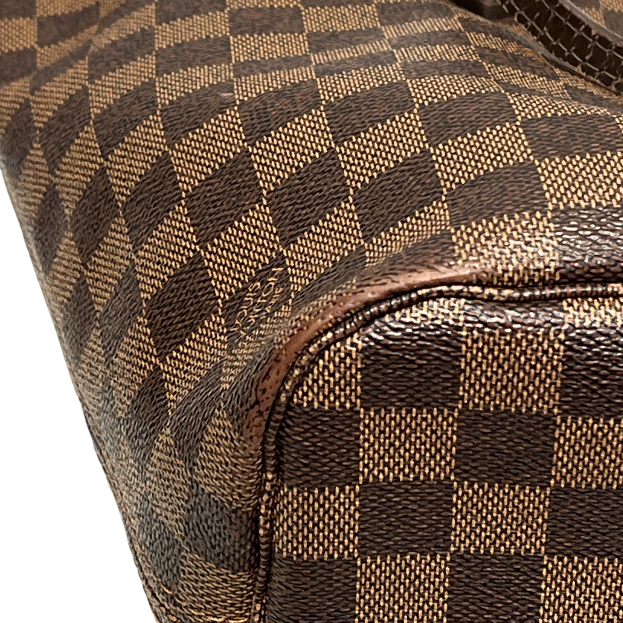 LOUIS VUITTON/Tote Bag/Monogram/Leather/BRW/Neverfull MM Damier Ebene Tote view 9