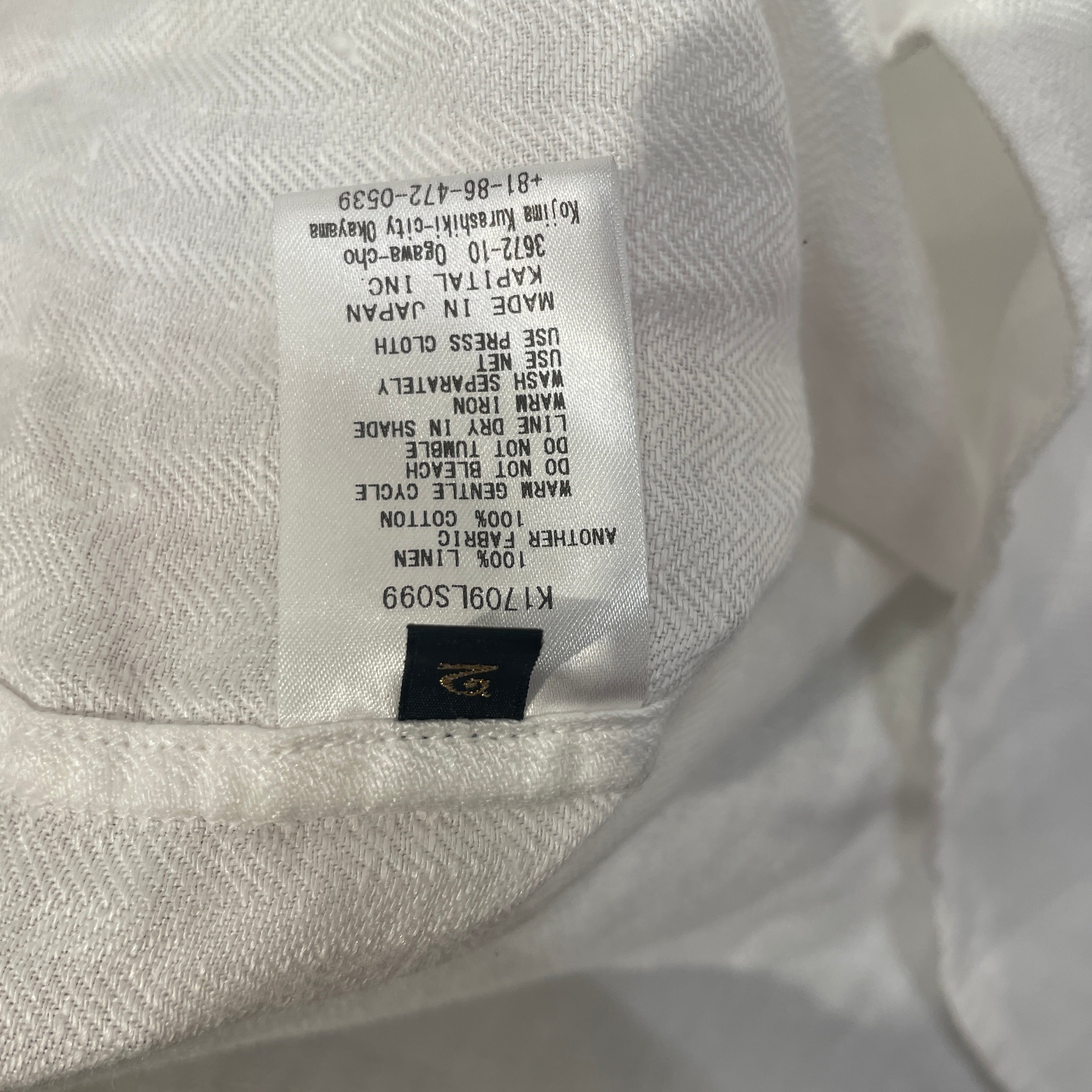 KAPITAL/LS Shirt/2/Linen/WHT/ view 4