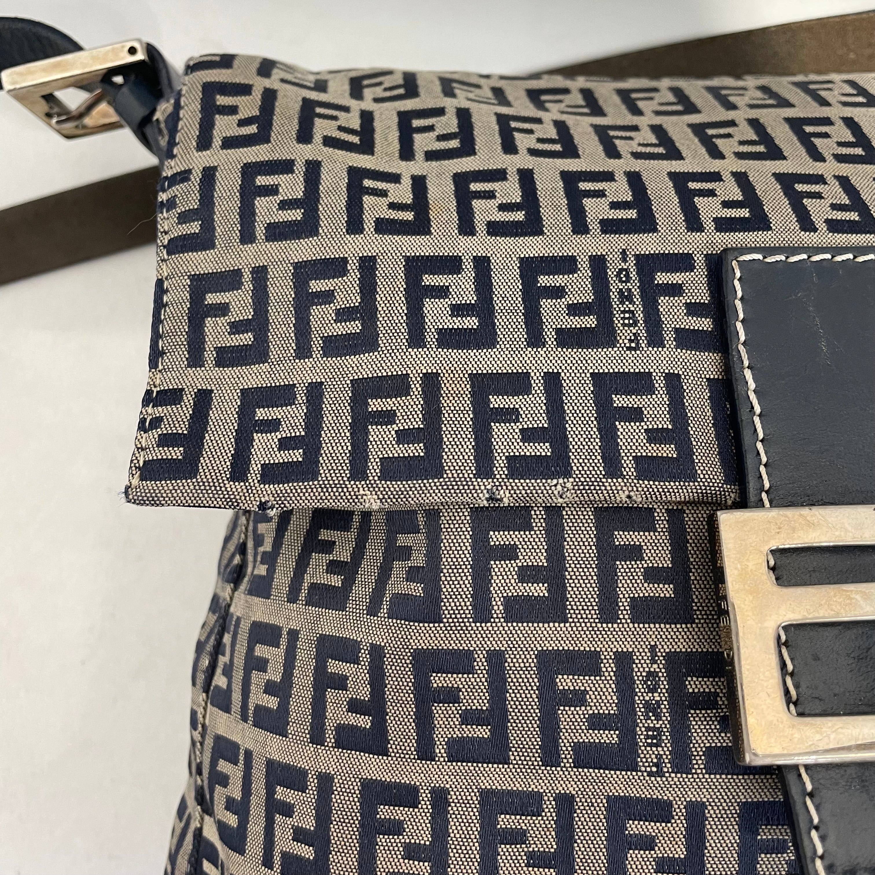 FENDI/Bag/Monogram/Cotton/NVY/mama baguette shoulder bag view 8