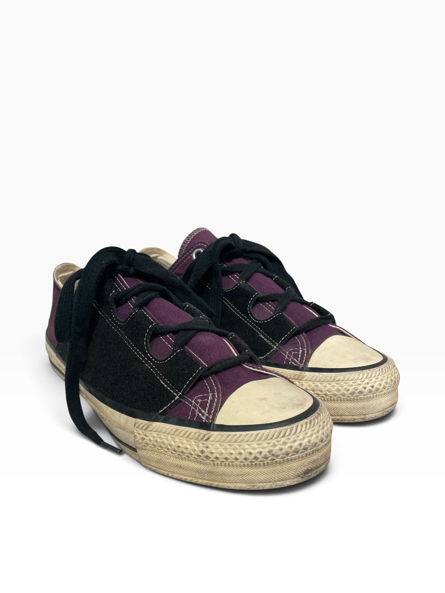 Needles/Low-Sneakers/US 8.5/Cotton/PPL/ghille view 3