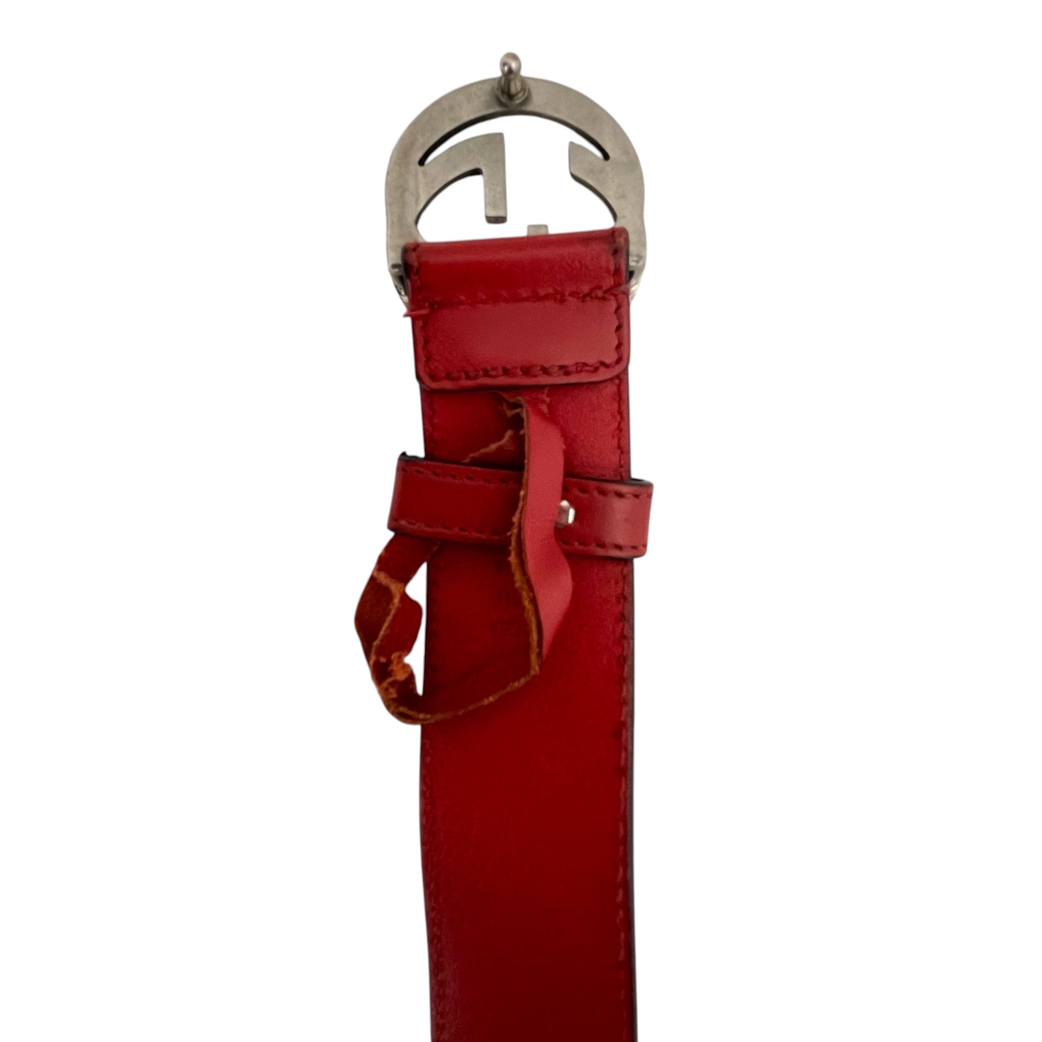 GUCCI/Belt/Leather/RED/546389 view 3
