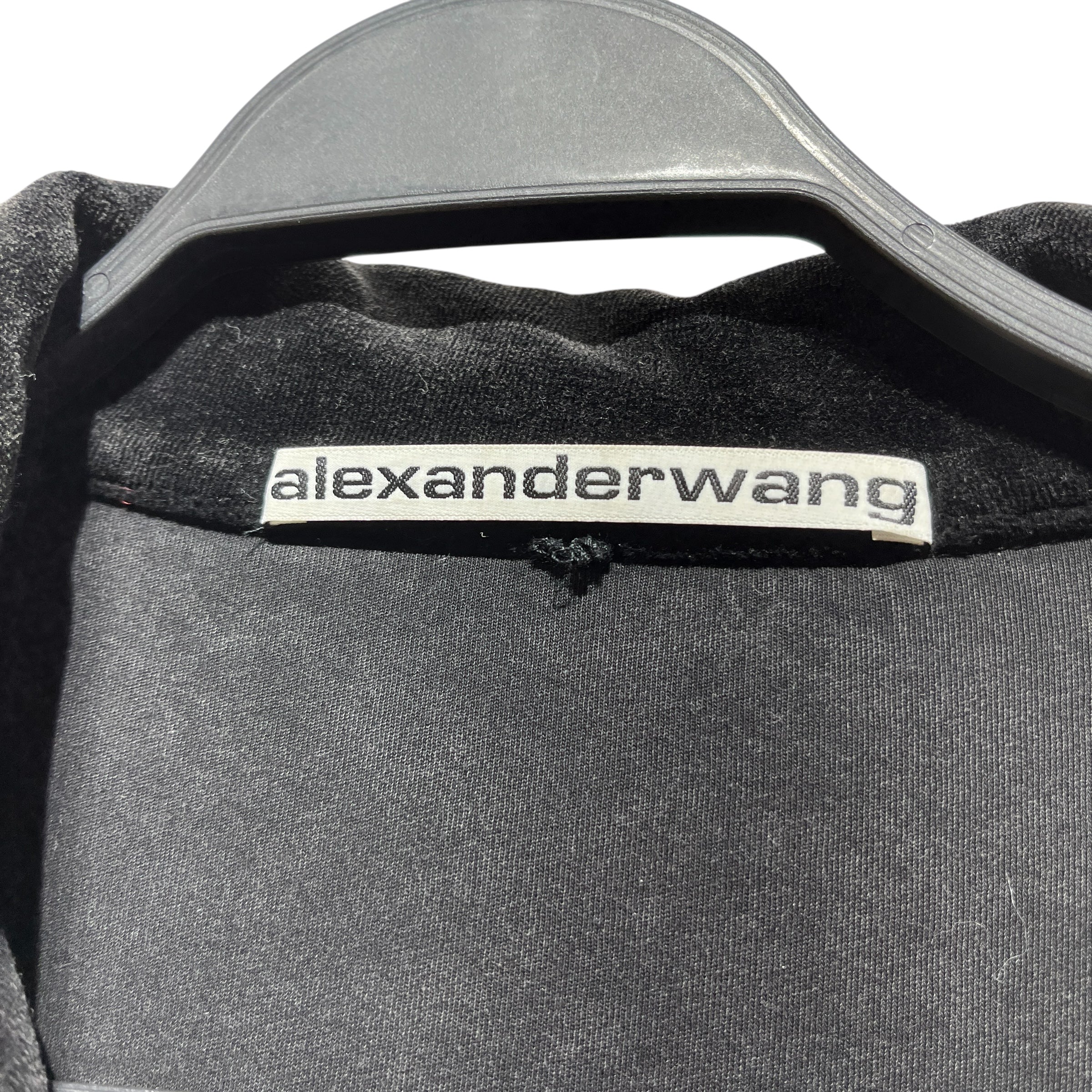 Alexander Wang/SS Shirt/M/Velour/BLK/Rhinstone Dragon Velour view 5