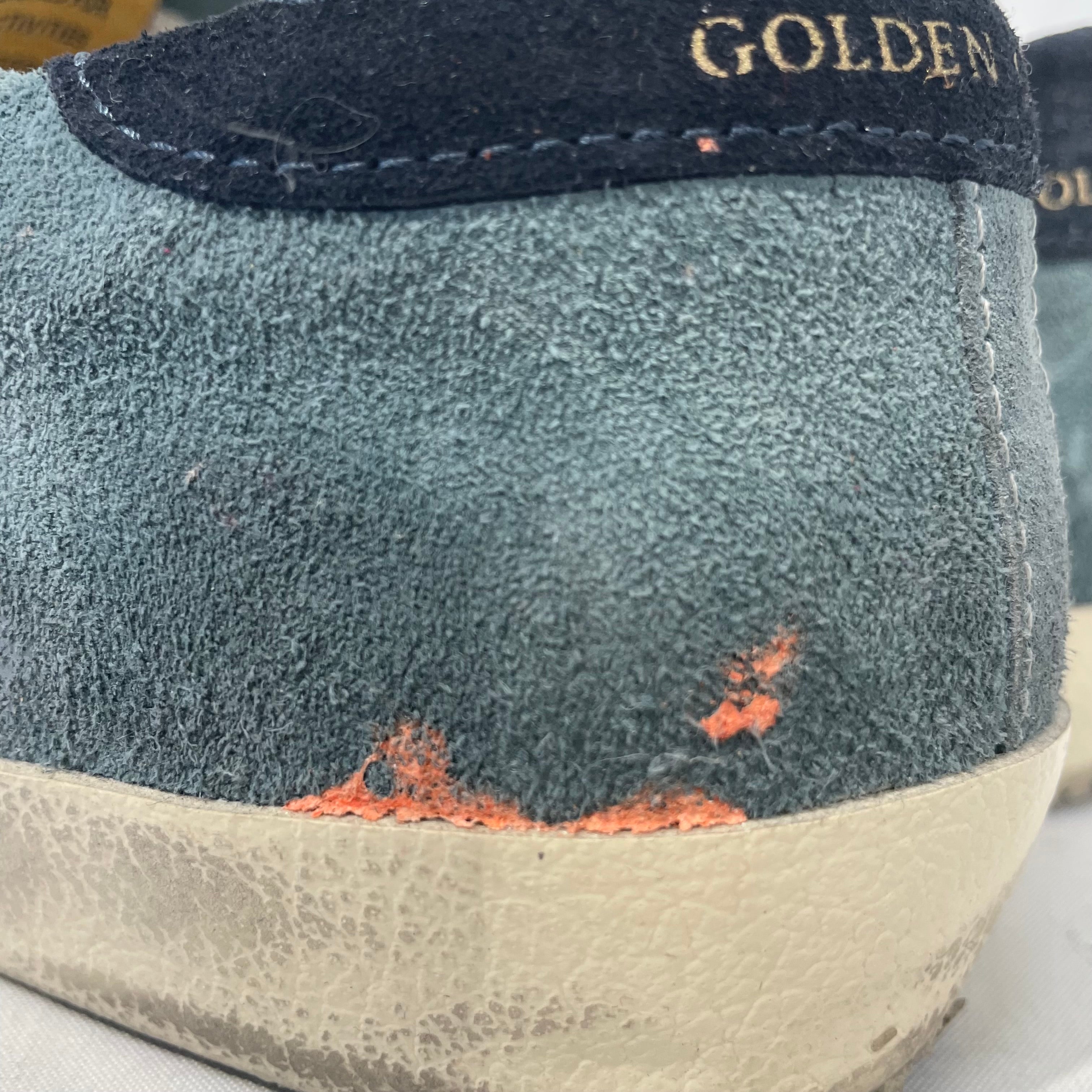GOLDEN GOOSE/Low-Sneakers/EU 38/Suede/BLU/ view 4