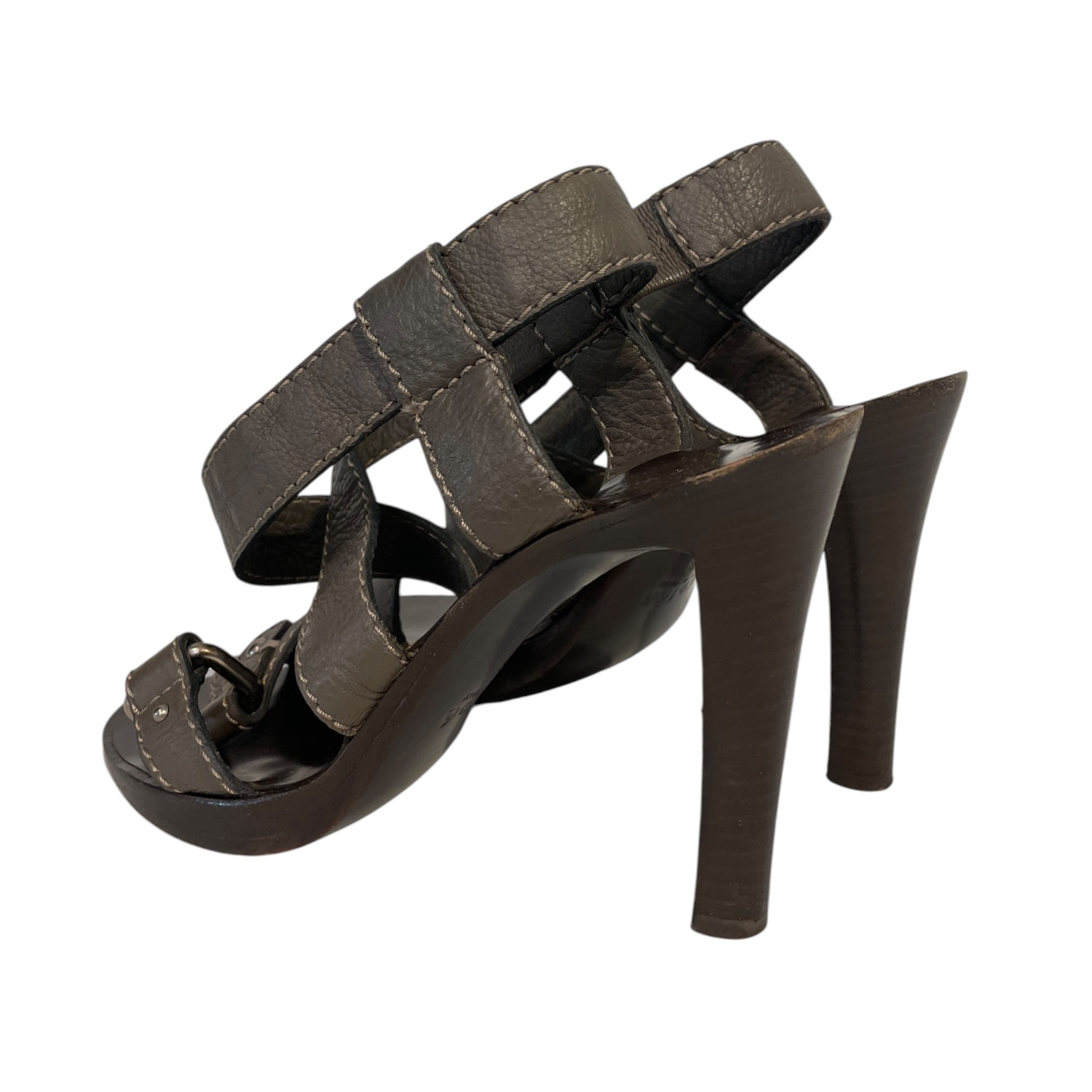 Chloe/Heels/EU 38/BRW/Front Buckle Sandal view 2
